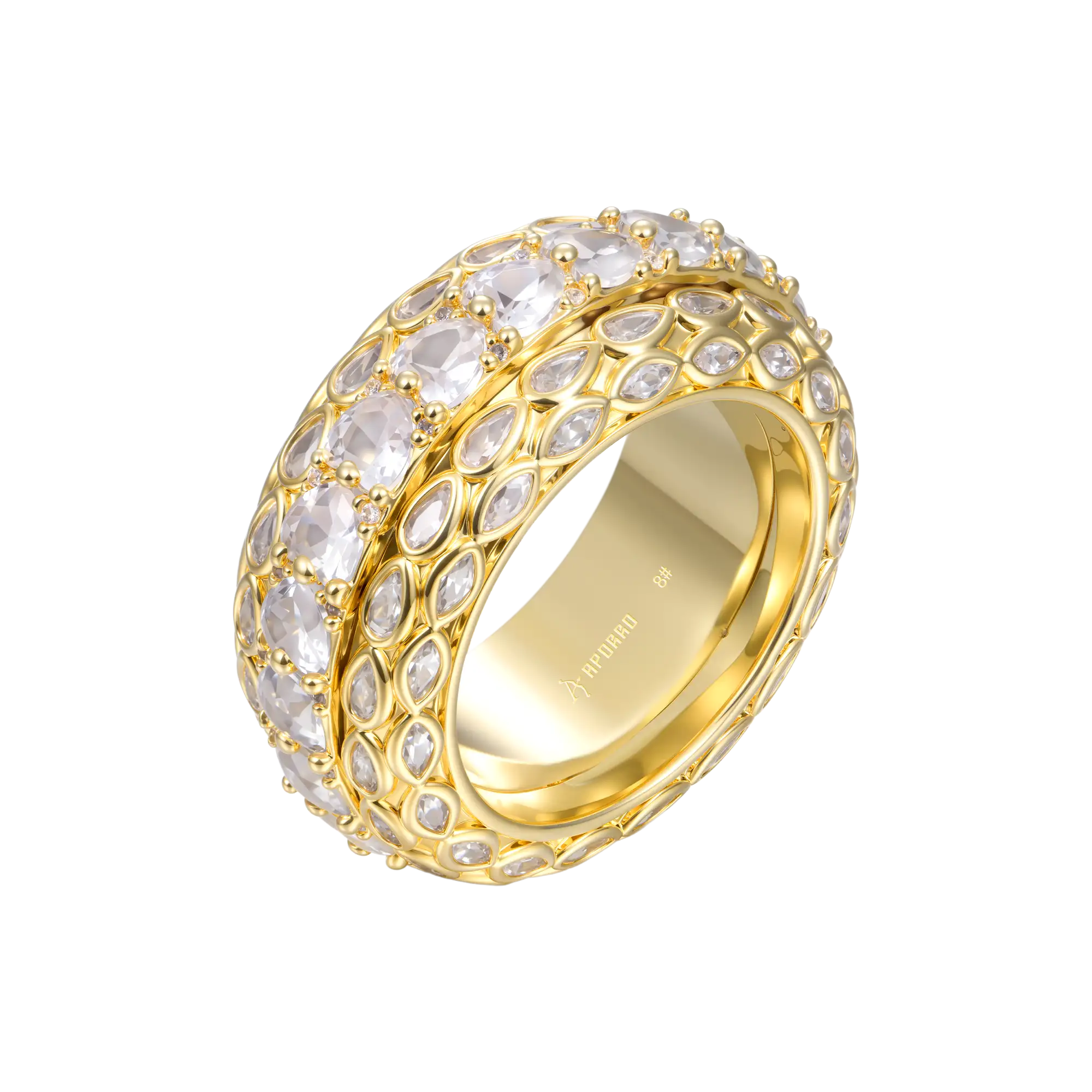 Eternal Motion Mosaic Band Ring