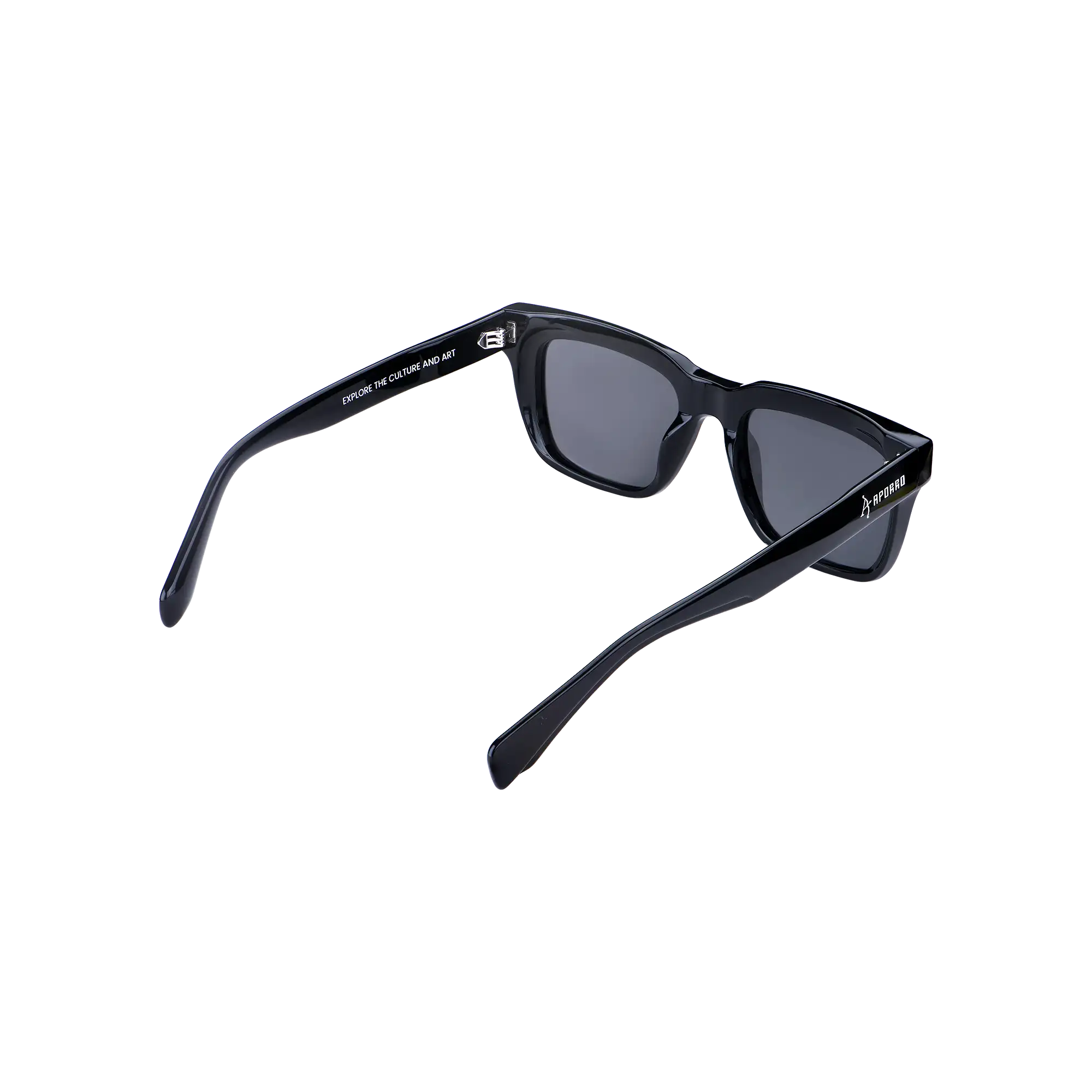 APORRO Ultra Black Sunglasses + Leather Case