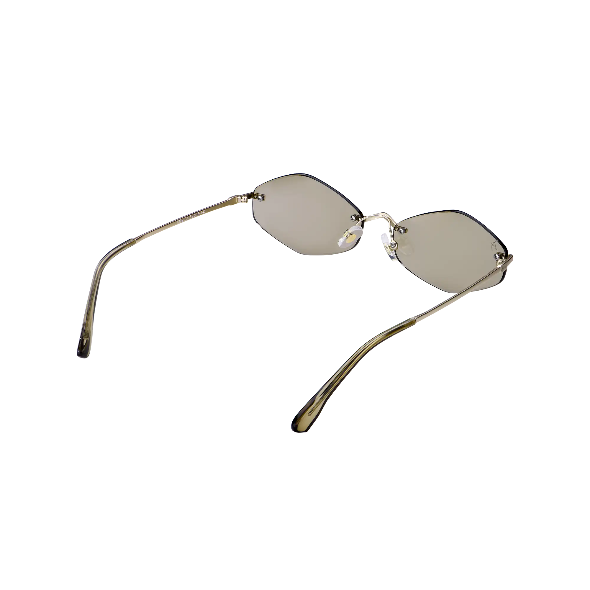 APORRO Olive Glint Sunglasses + Leather Case