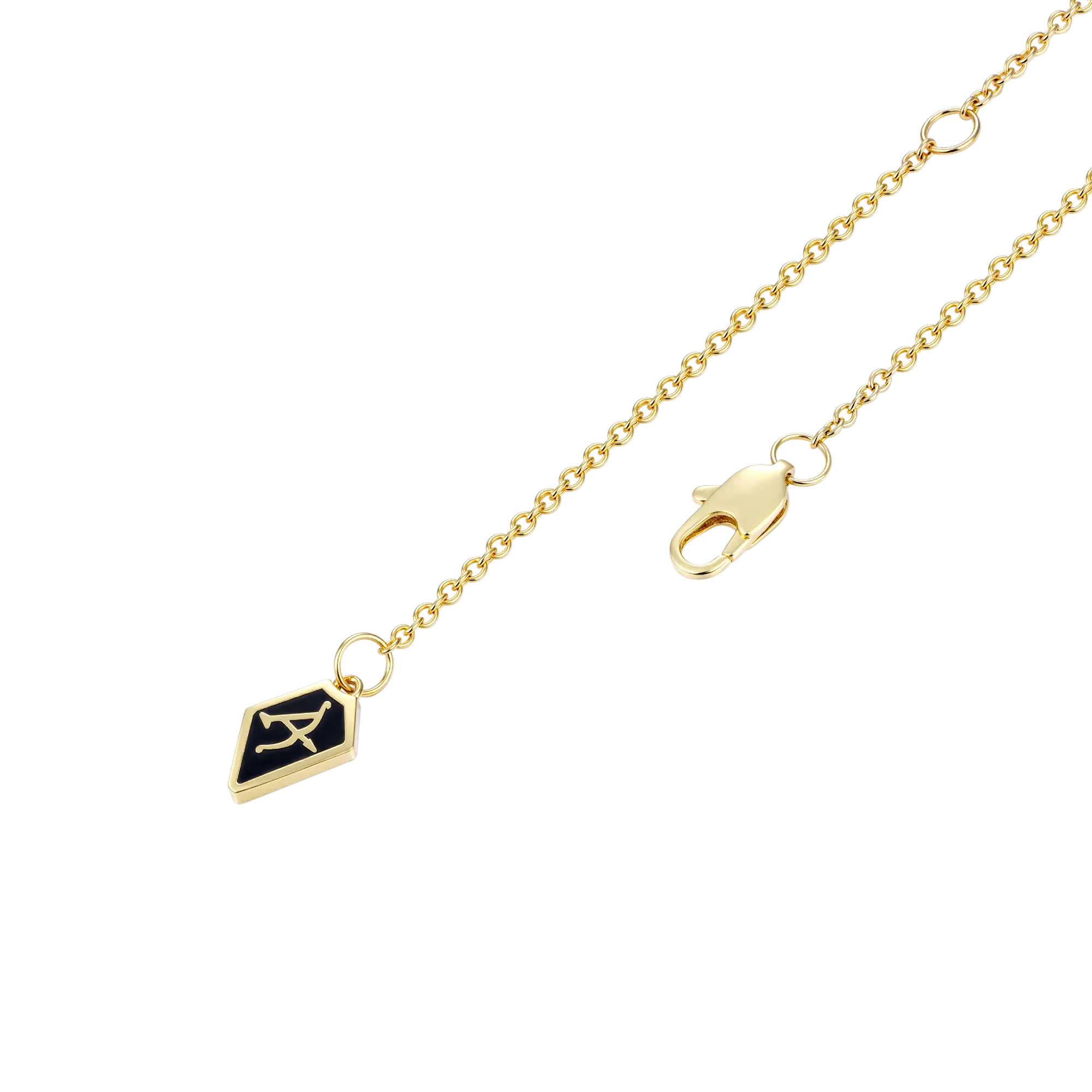 Custom Old English & Manta Name Necklace Set
