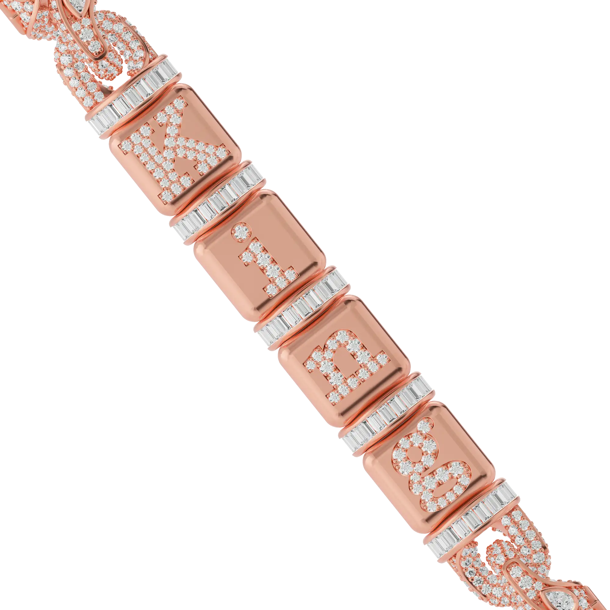 Custom Dice Twisted Rope chain