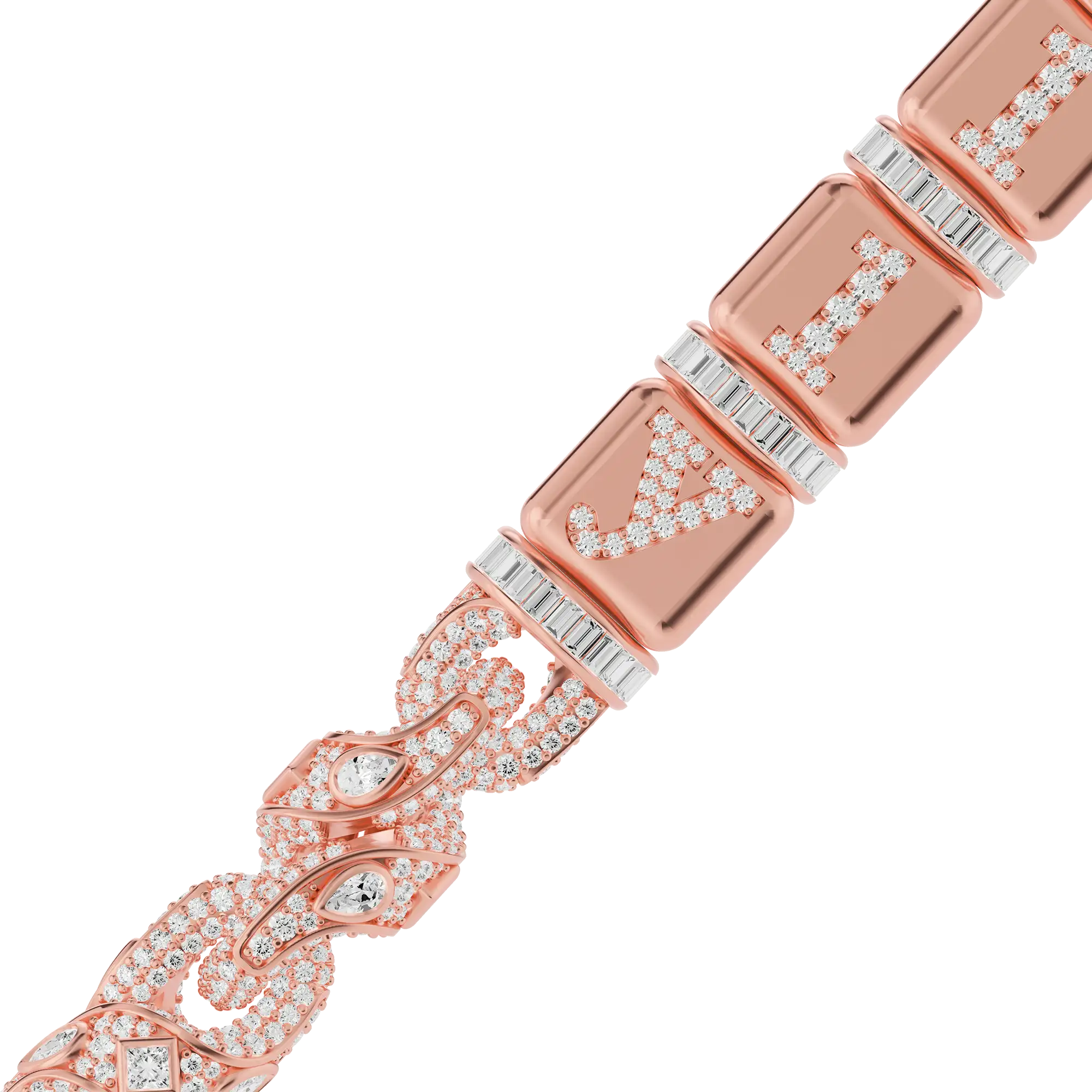 Custom Dice Twisted Rope chain