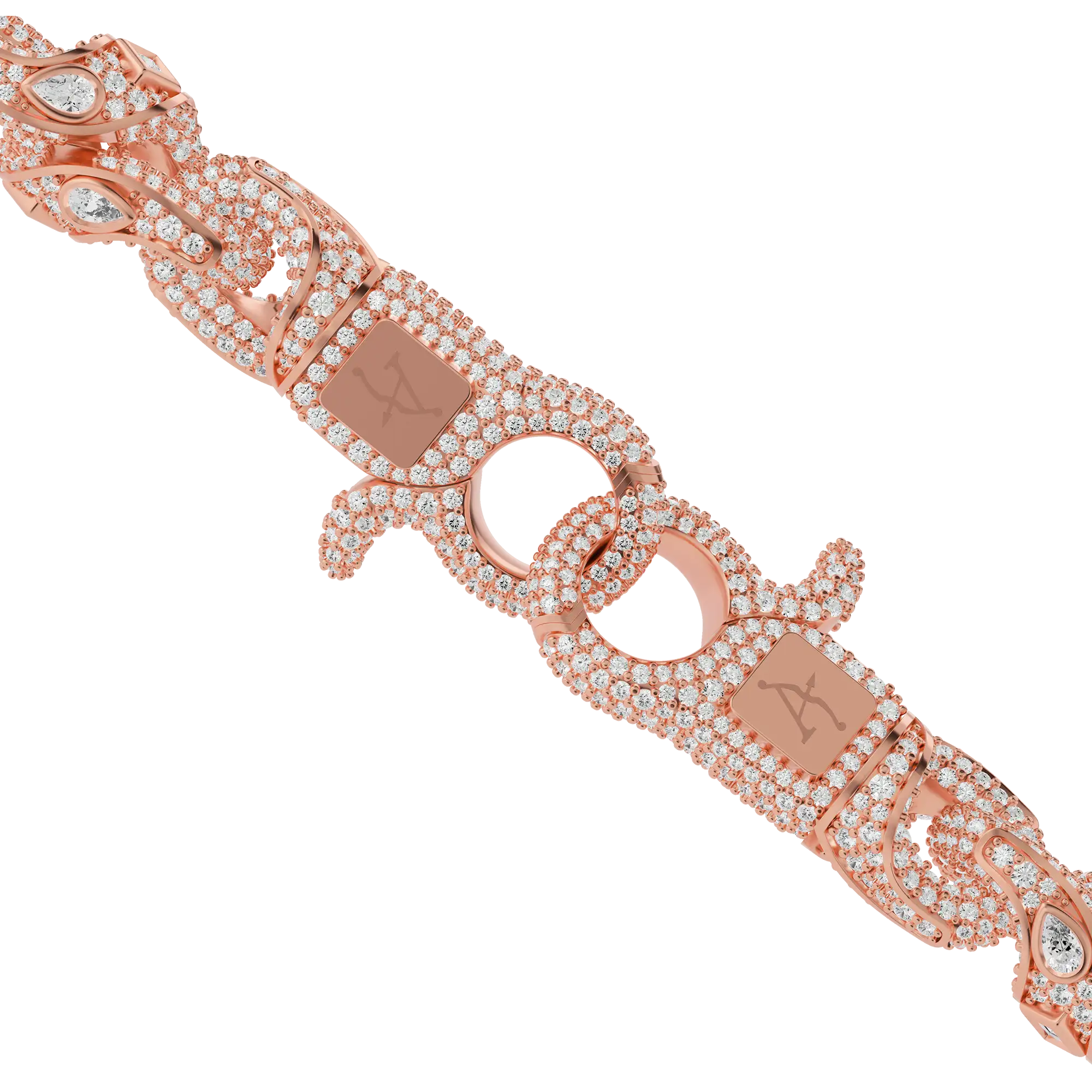 Custom Dice Twisted Rope chain