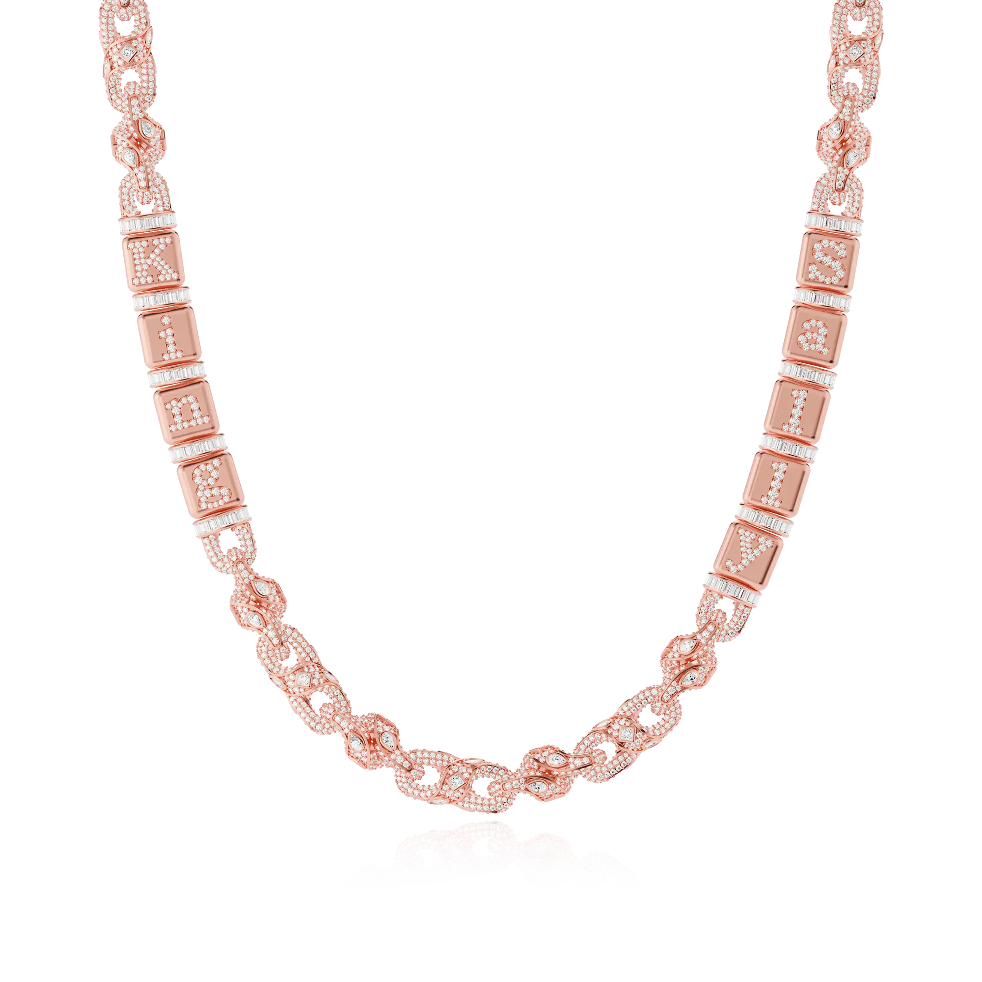 Custom Dice Twisted Rope chain