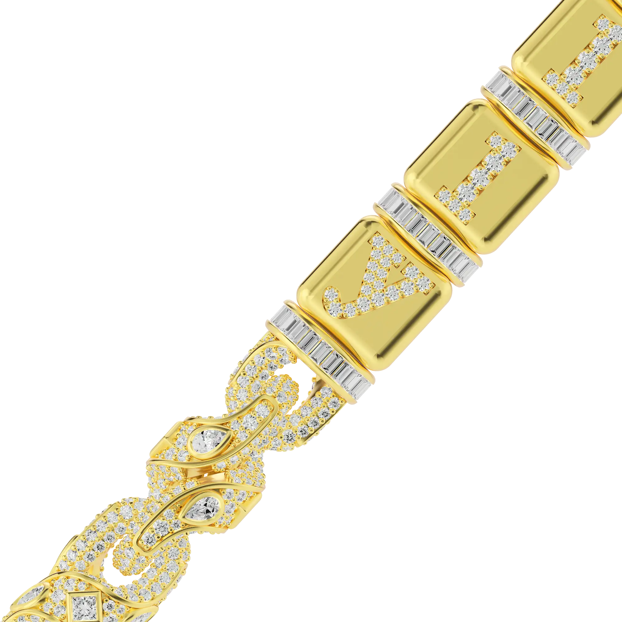 Custom Dice Twisted Rope chain
