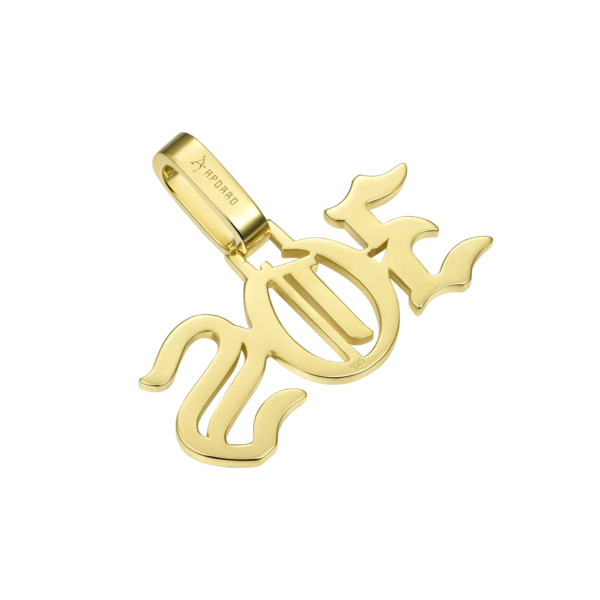 Custom Youth Old English Font Letter/Number Pendant