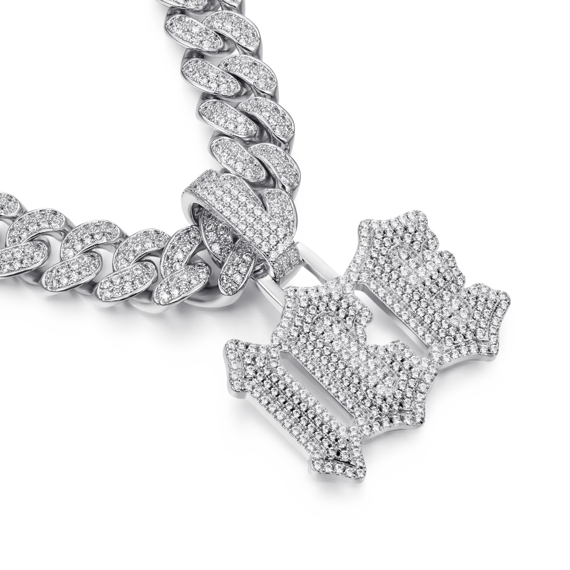 Custom Double Layers Gothic Font Pendant