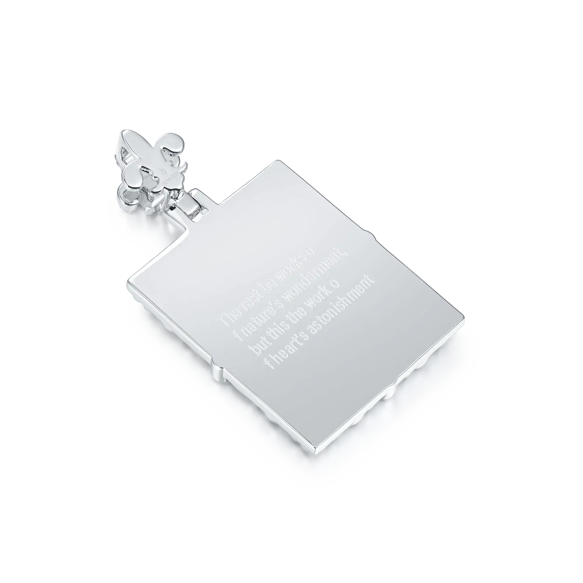 Custom Greek Pattern Vintage Rectangular Photo Pendant