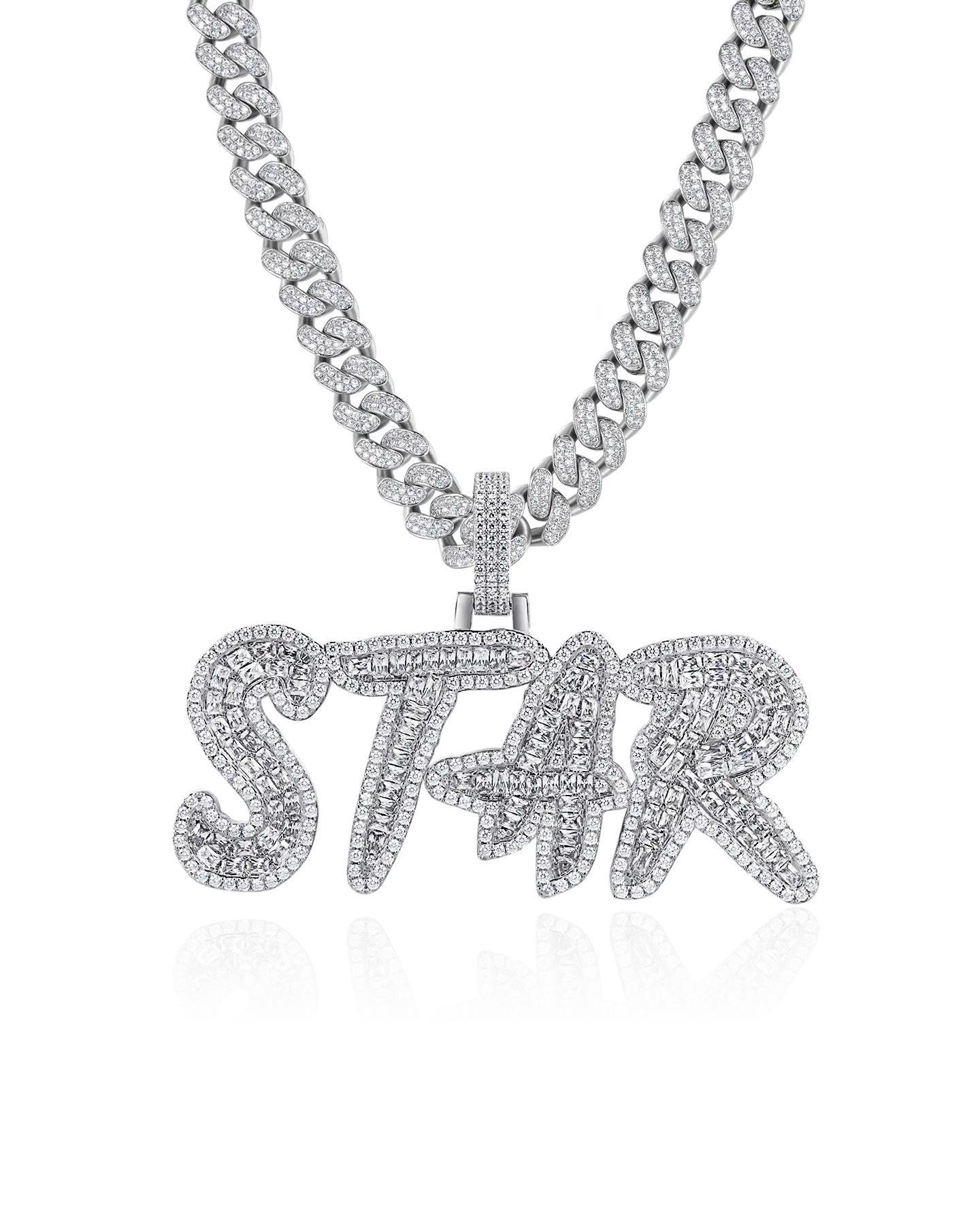 Custom Emerald Cut Coke Boys Font Pendant