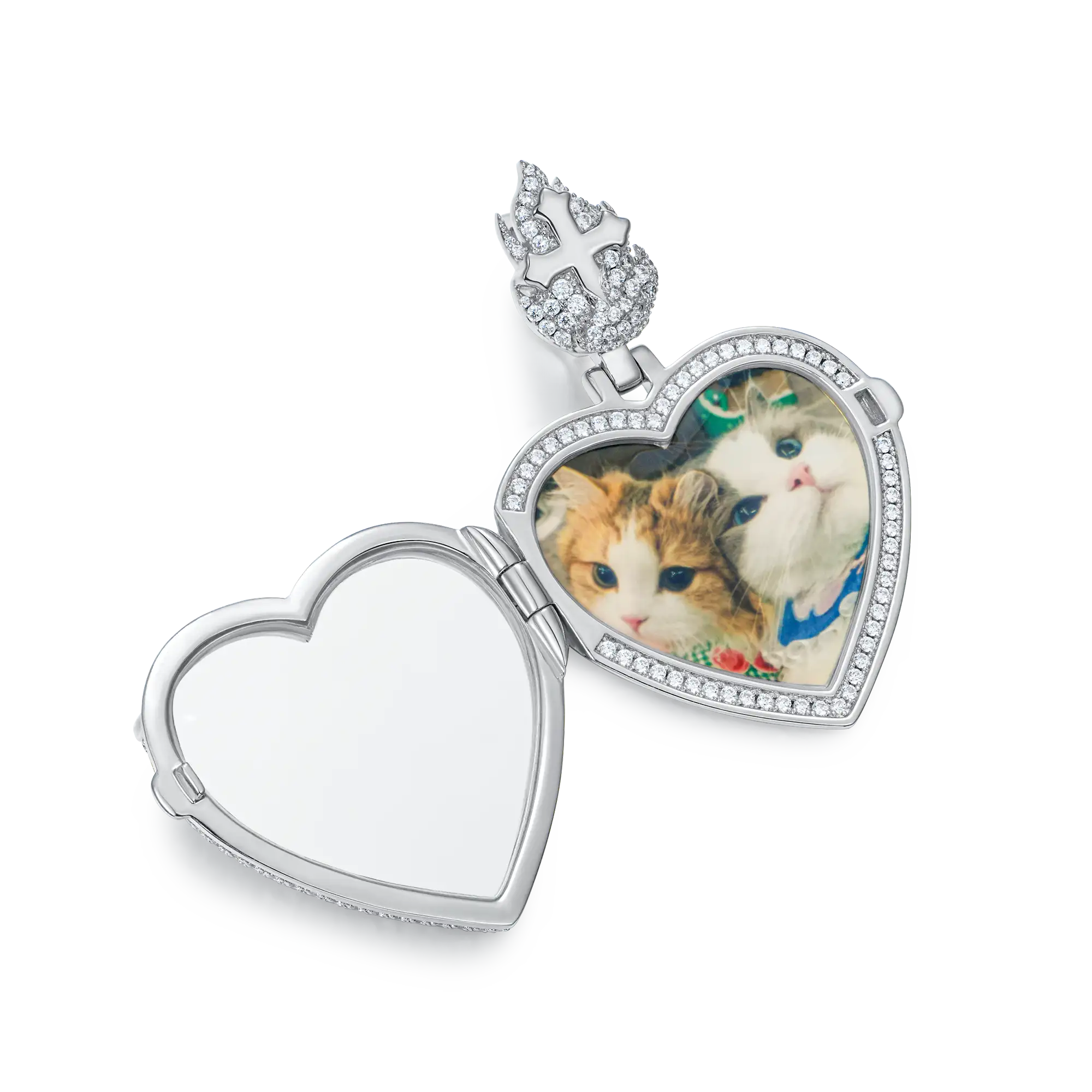 Custom Heart Locket Photo Pendant