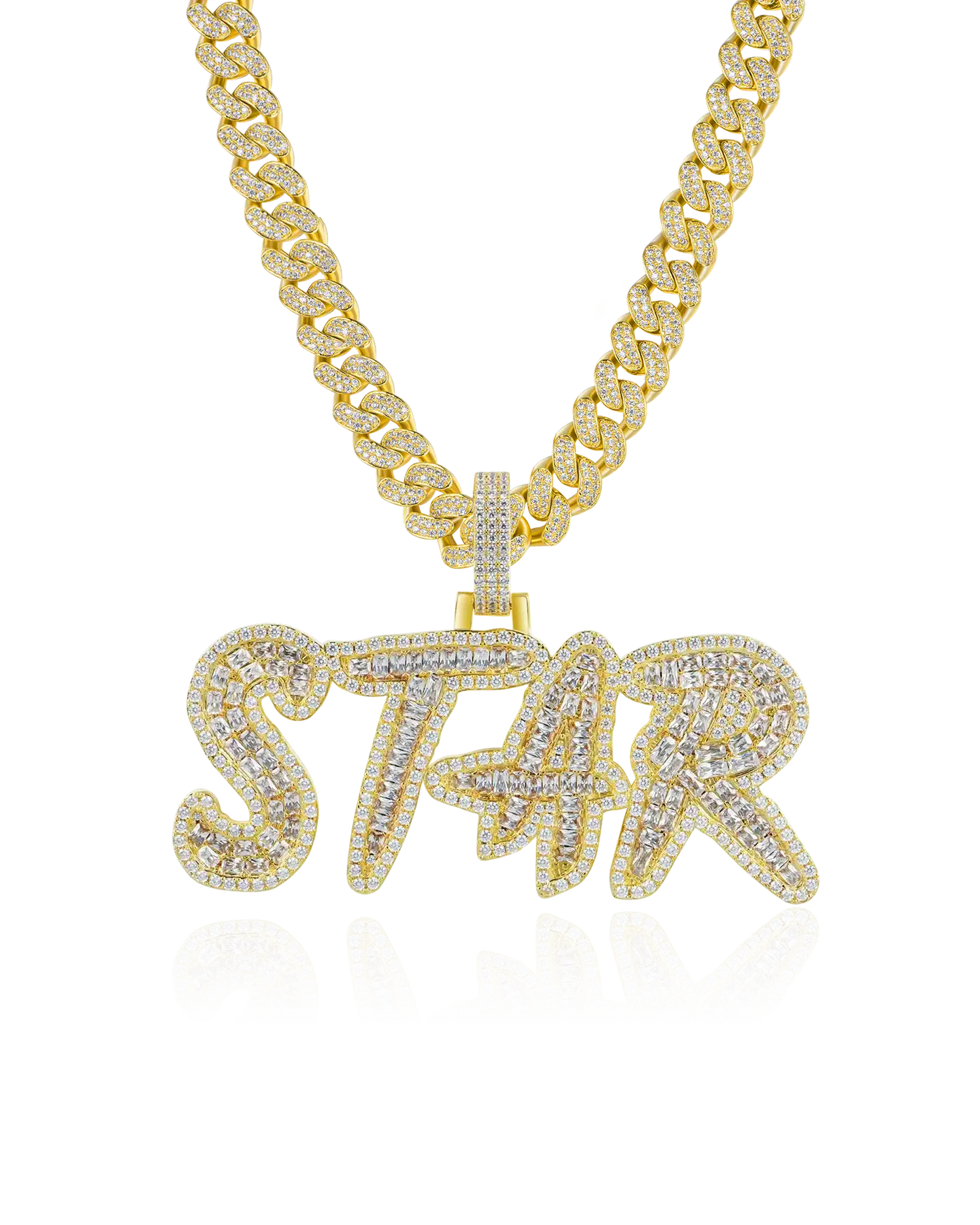 Custom Emerald Cut Coke Boys Font Pendant