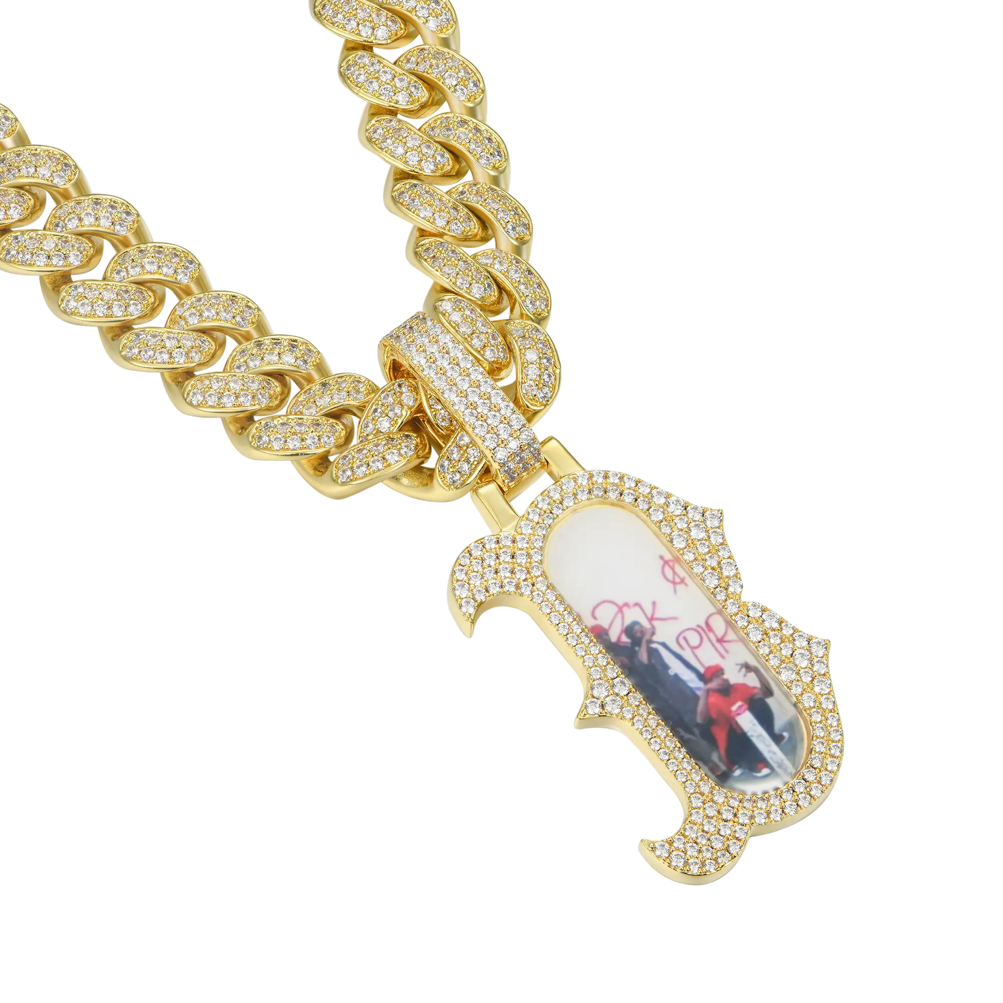 Custom Bosox Letter Photo Pendant
