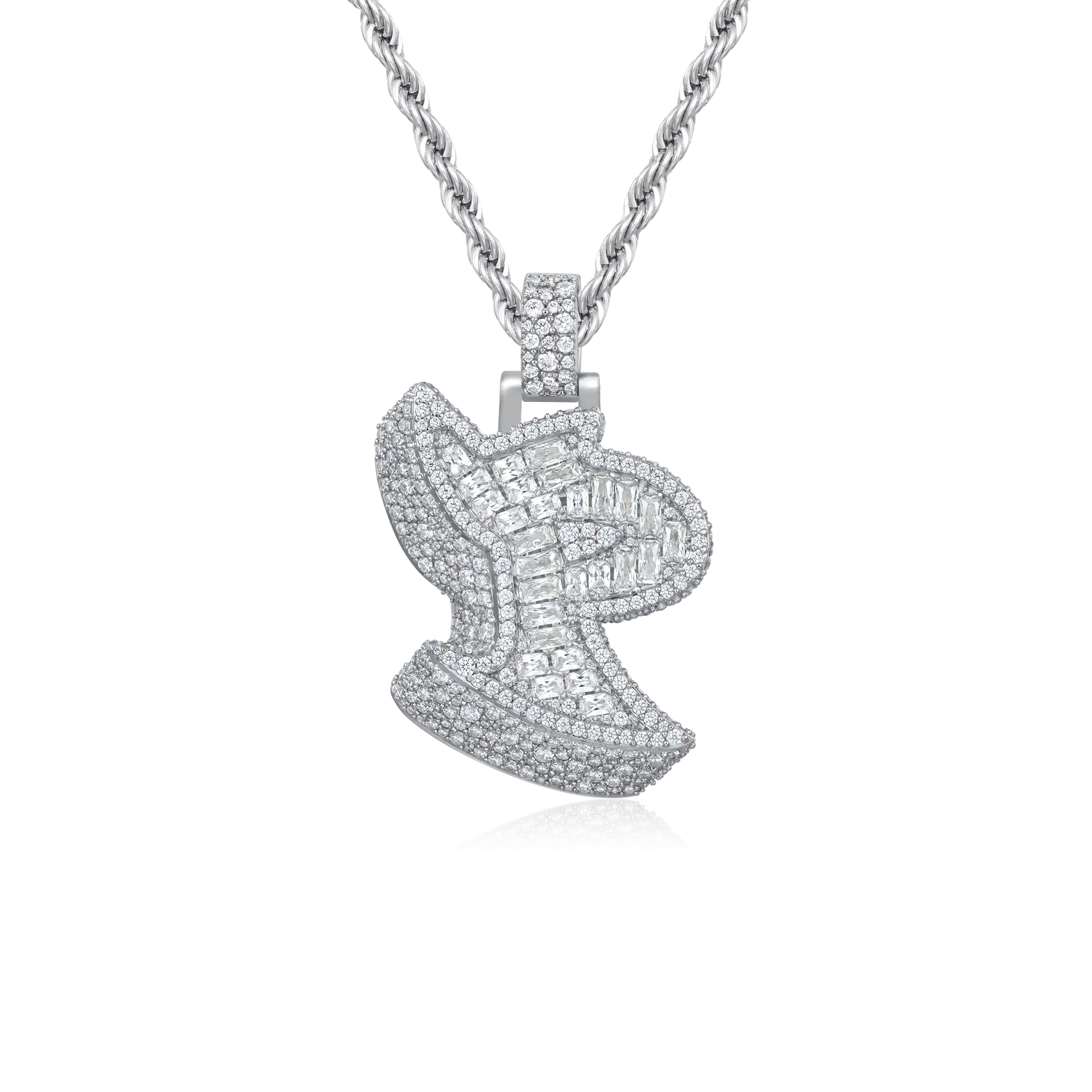 Custom 3D Bold Graffiti Font Letter Pendant - 38mm