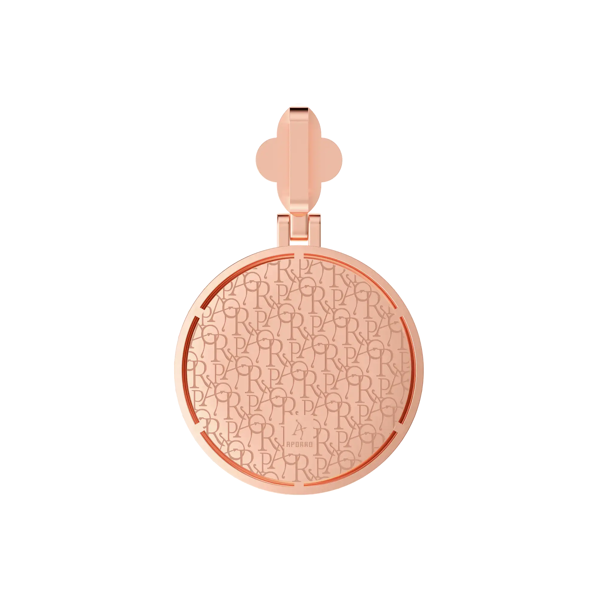 Custom Full Iced Round Bezel Set Pendant