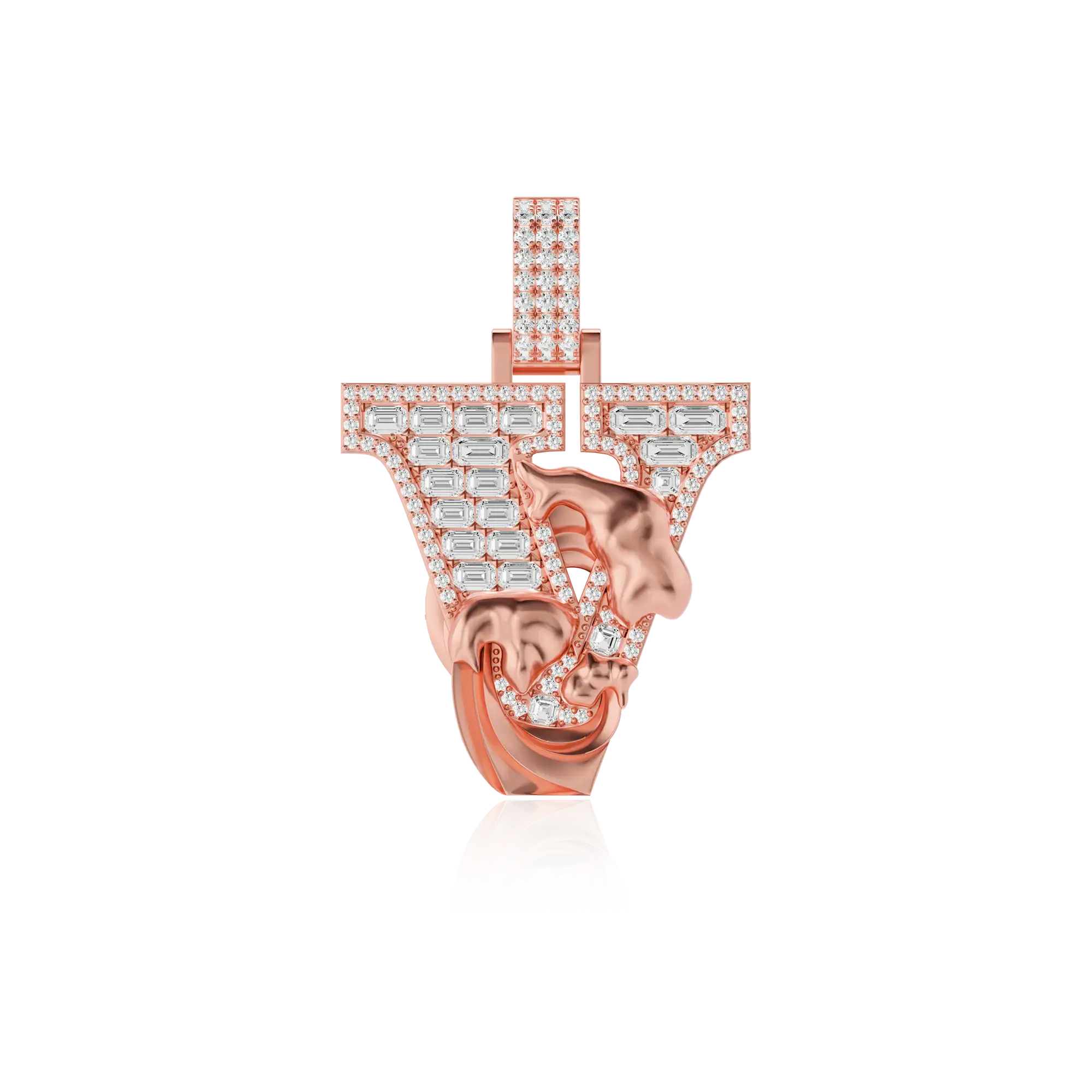Custom Wave Font Pendant