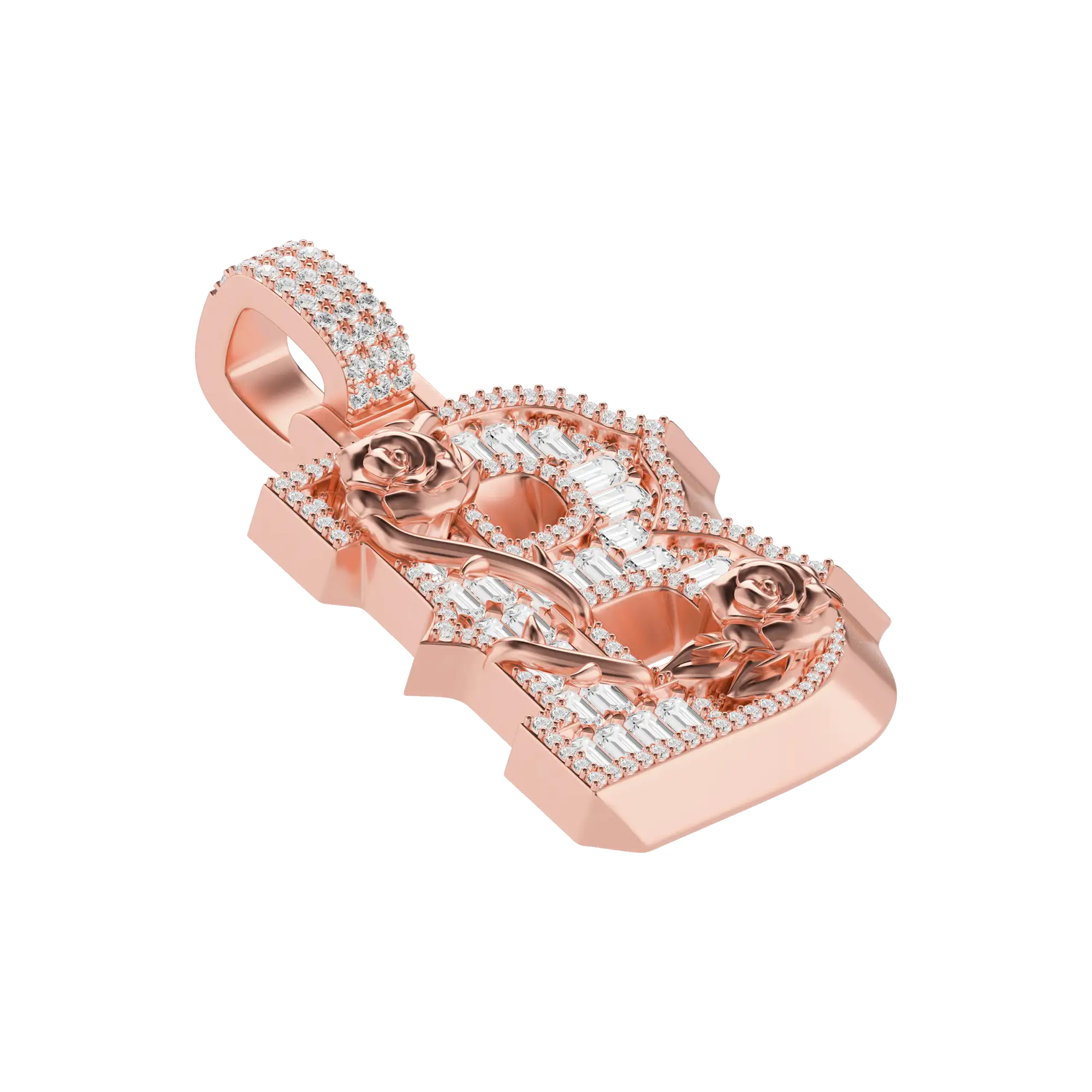 Custom Rose Font Pendant-30mm