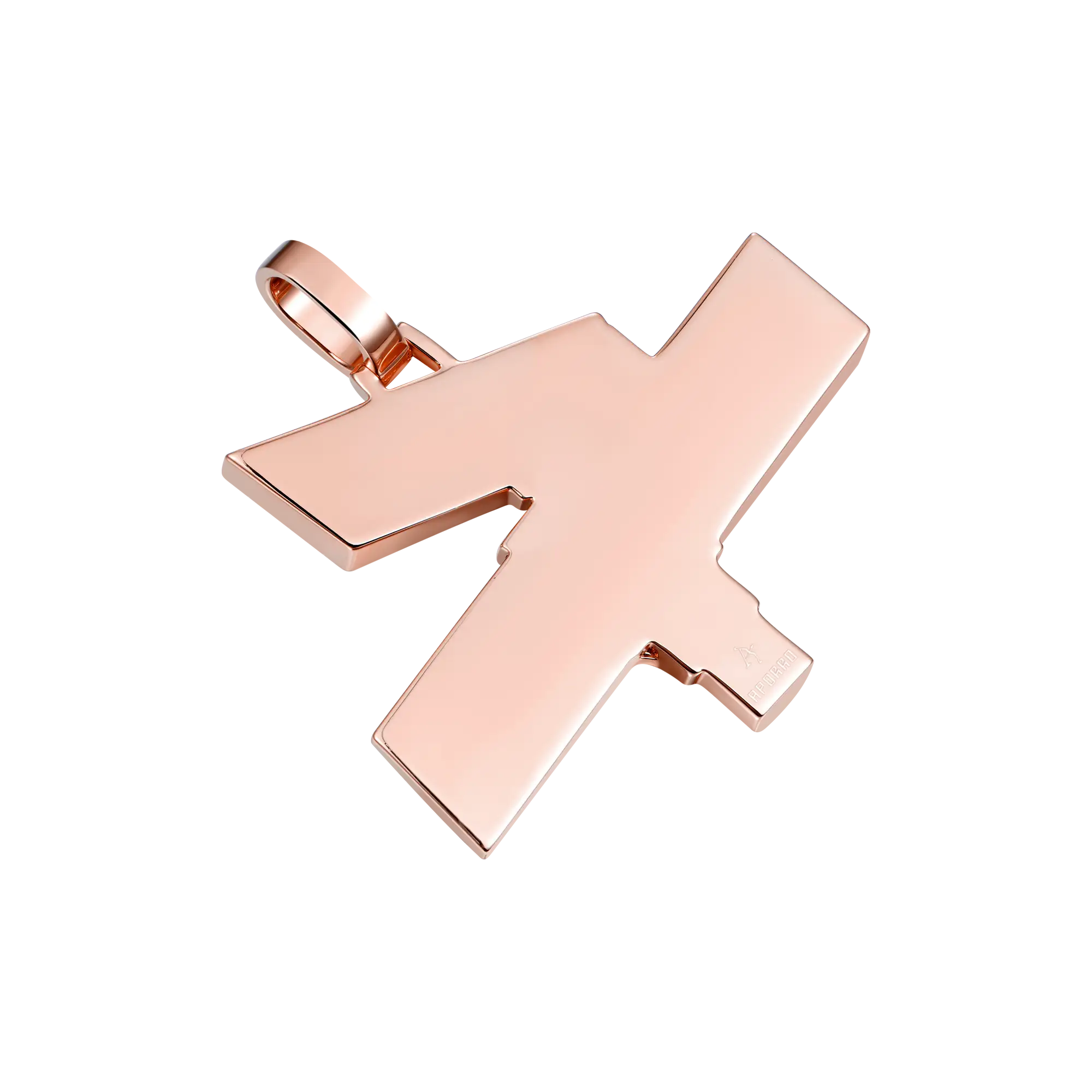 Custom White Iced Street Sign Pendant