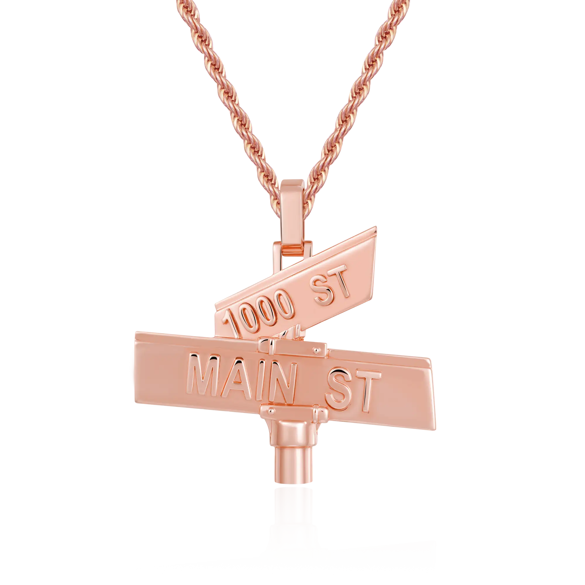 Custom Plain Street Sign Pendant