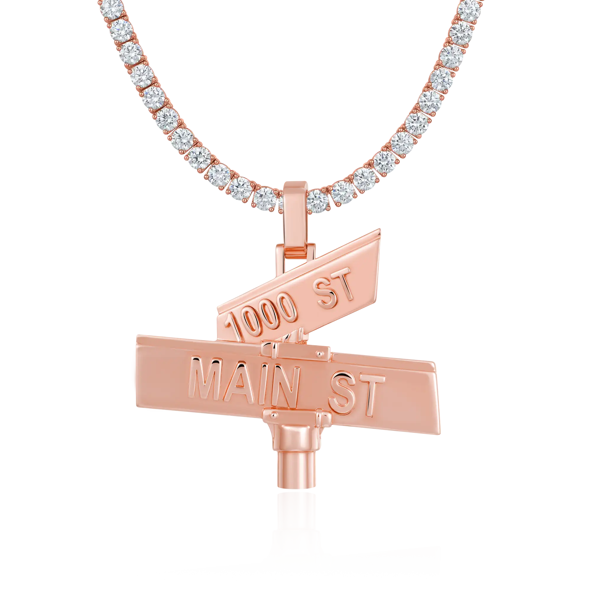 Custom Plain Street Sign Pendant