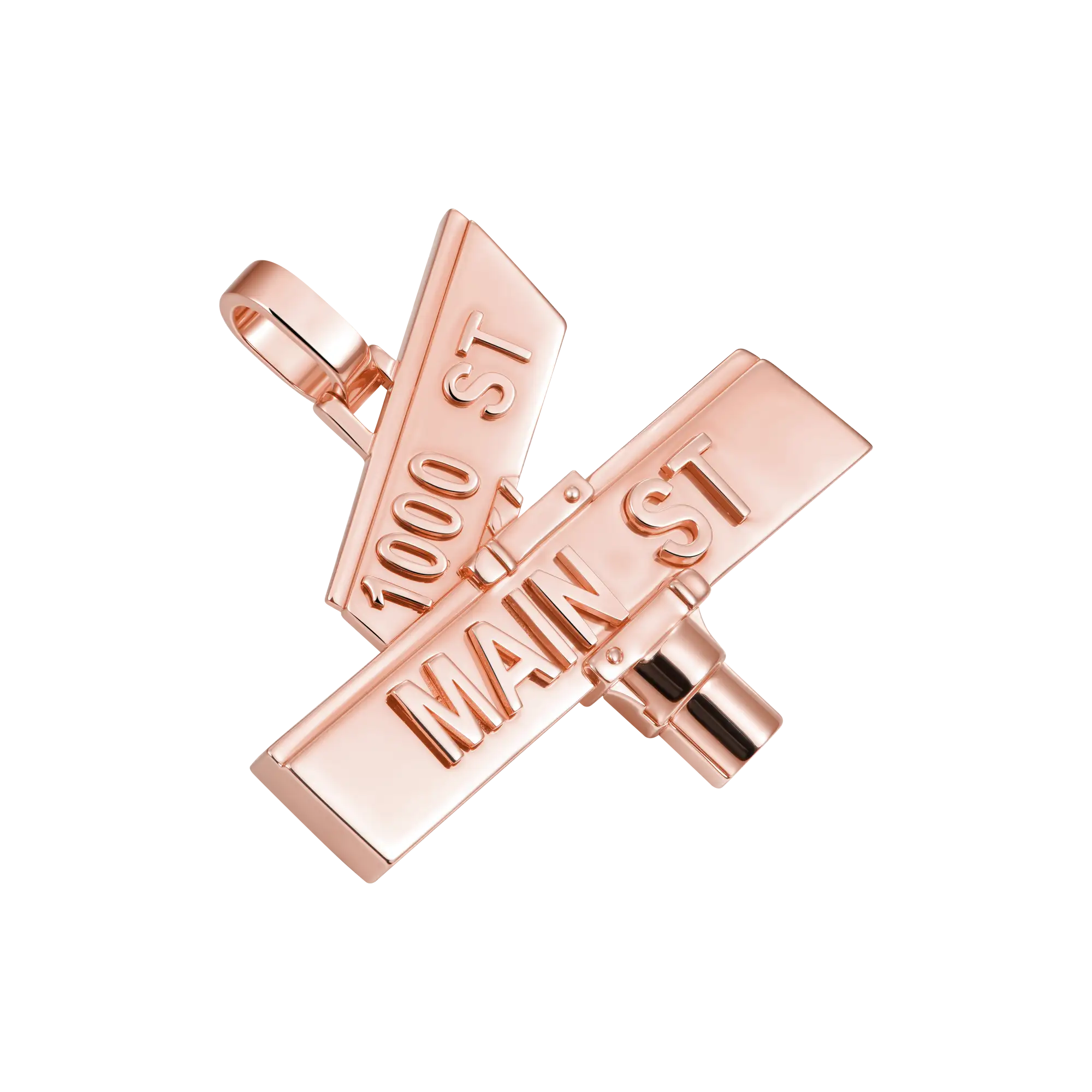 Custom Plain Street Sign Pendant