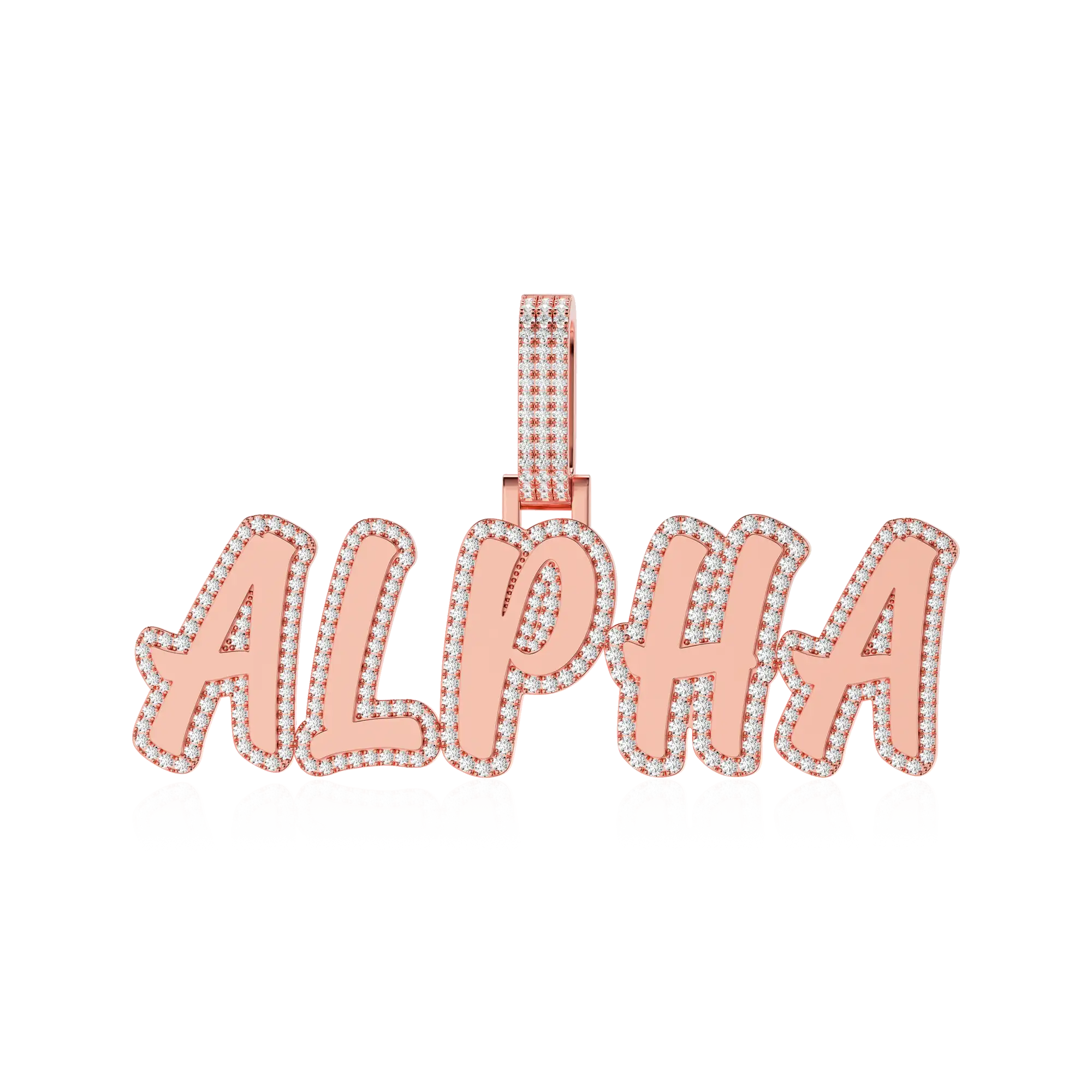 Custom Double Layer Romantic Font Letter/Font Pendant