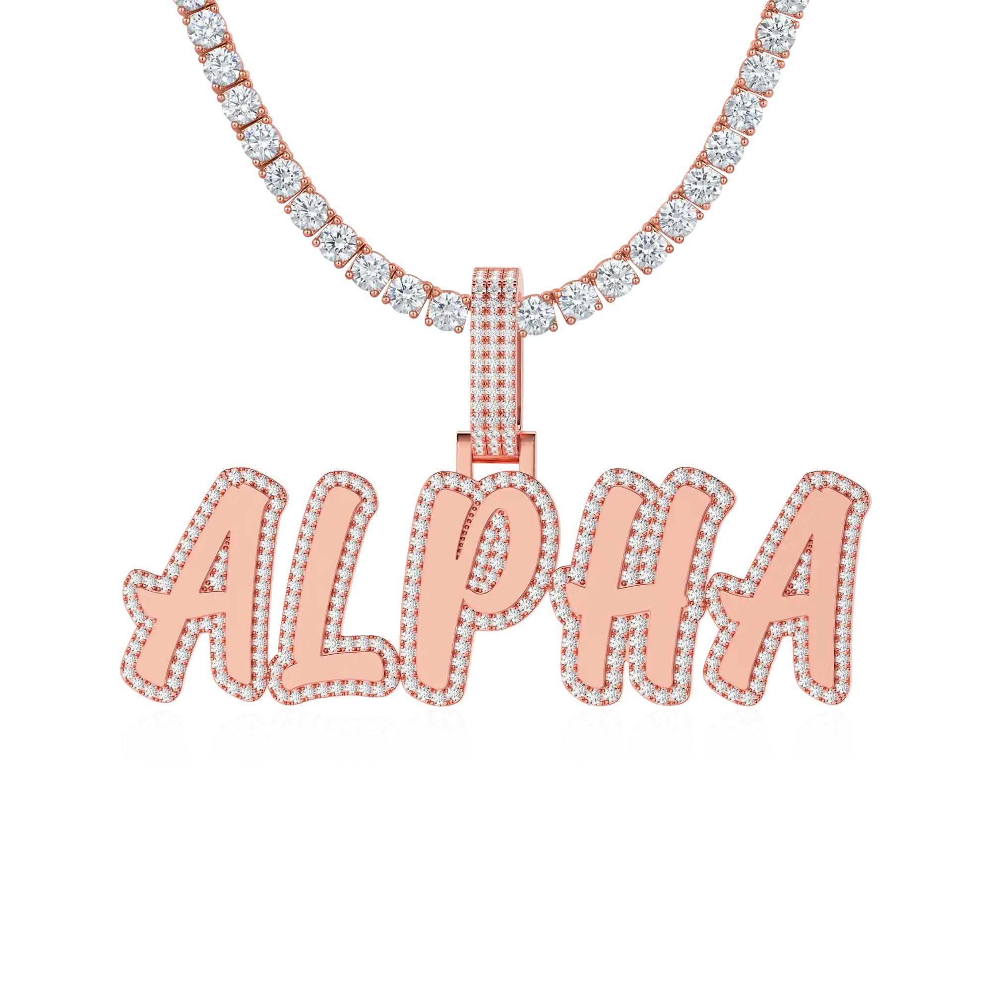 Custom Double Layer Romantic Font Letter/Font Pendant