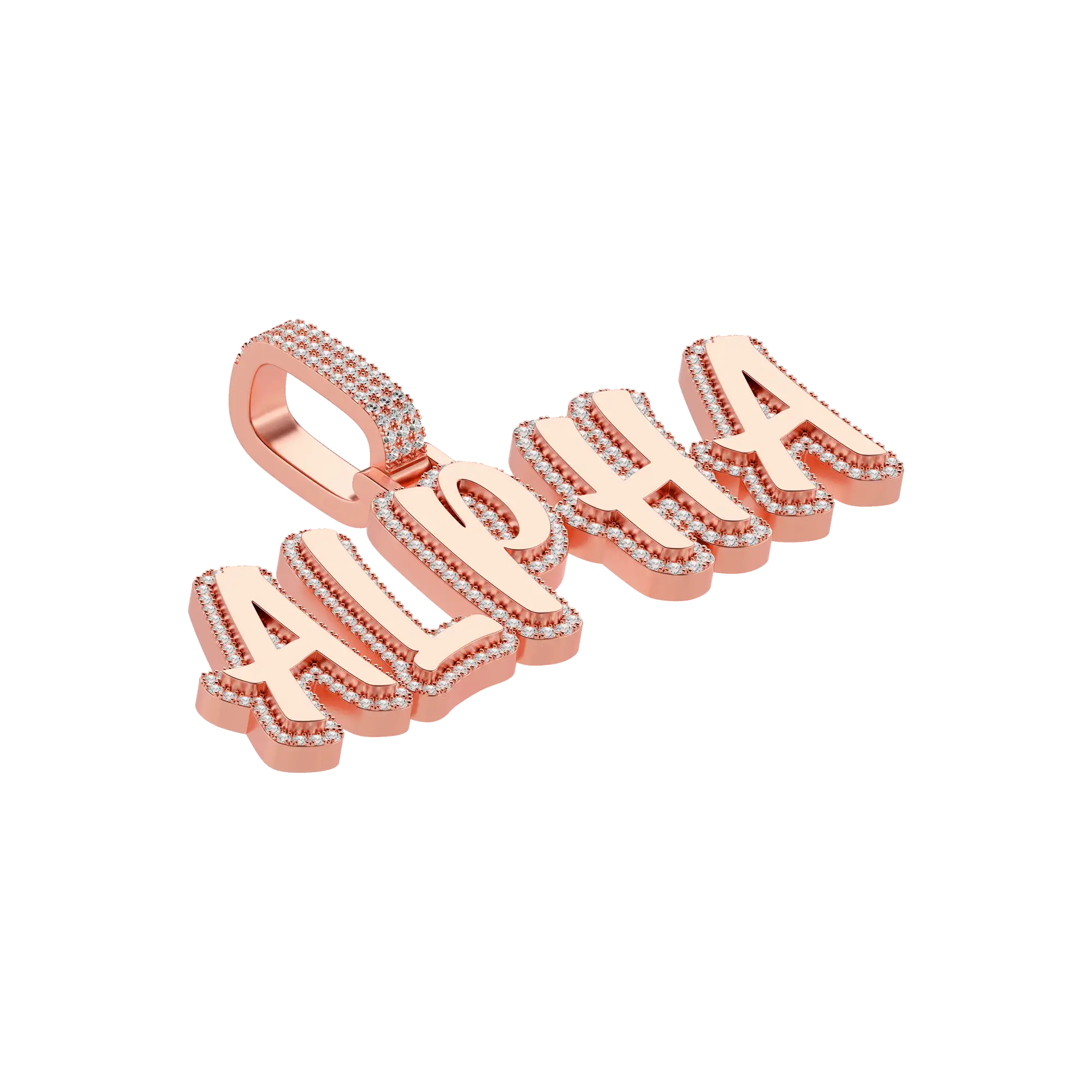 Custom Double Layer Romantic Font Letter/Font Pendant