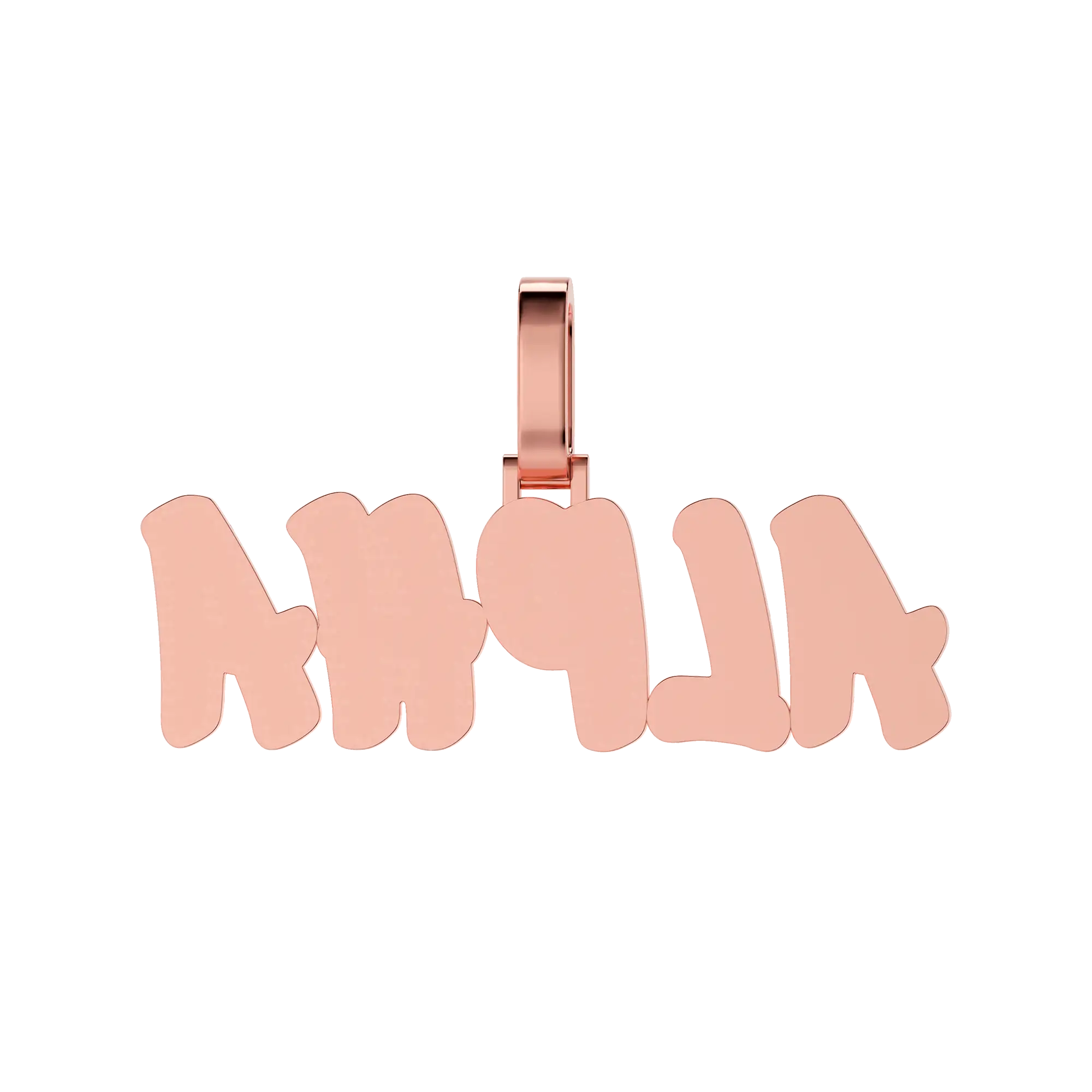 Custom Double Layer Romantic Font Letter/Font Pendant