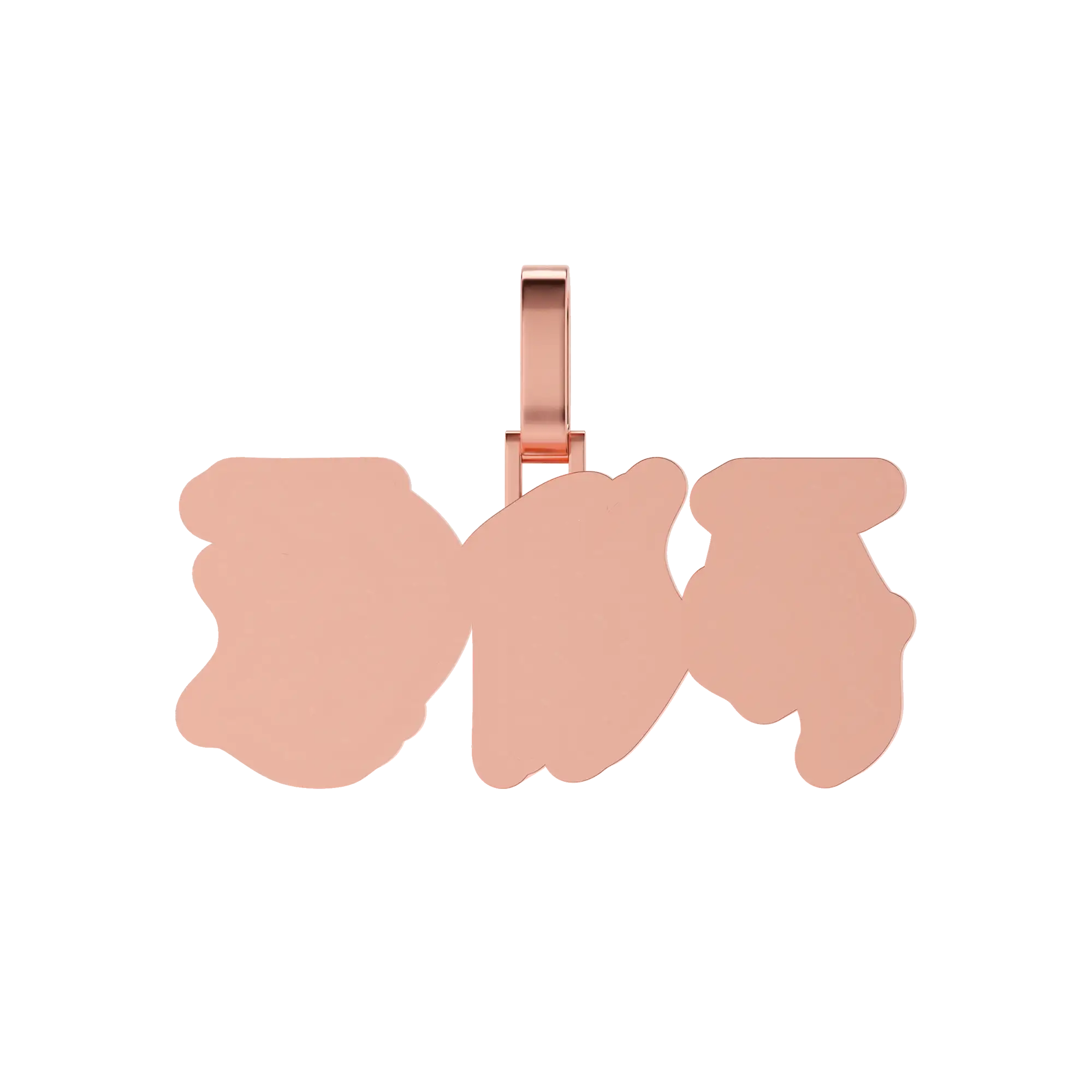 Custom Woven Set Letter Pendant