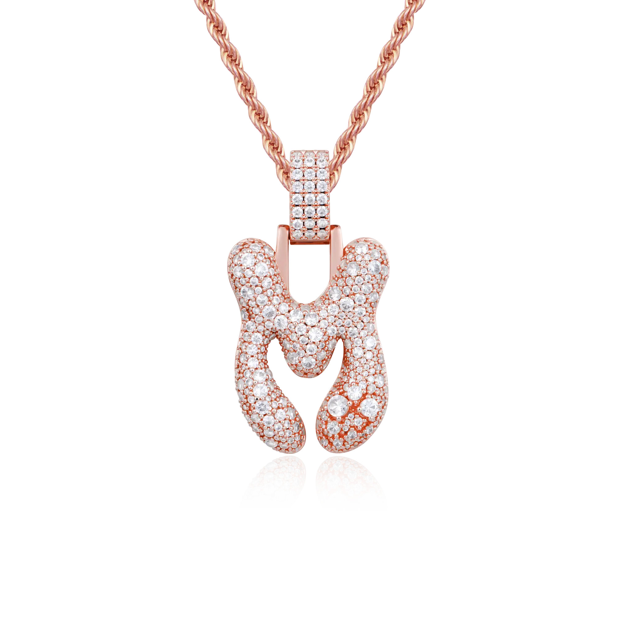 Custom Bubble Font Pendant - 30mm