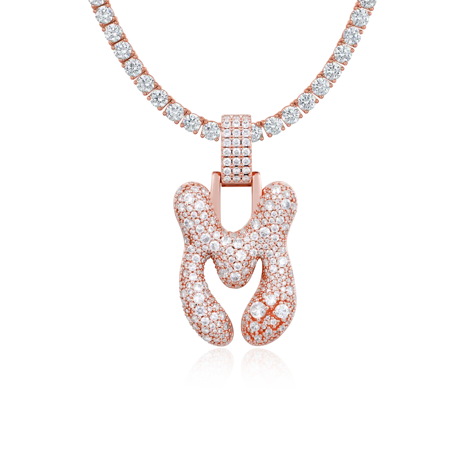 Custom Bubble Font Pendant - 30mm