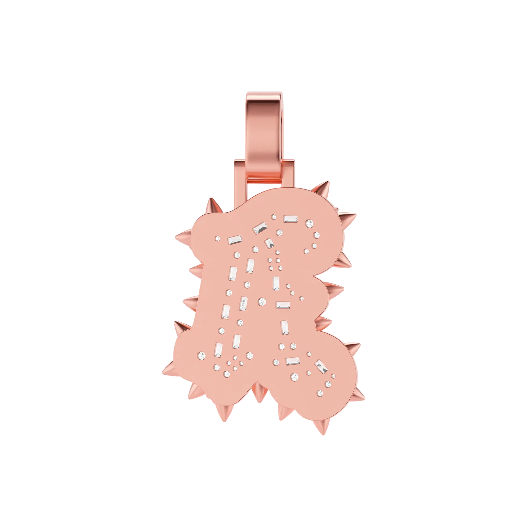 Custom Old English Willow Nail Thorn Font Pendant