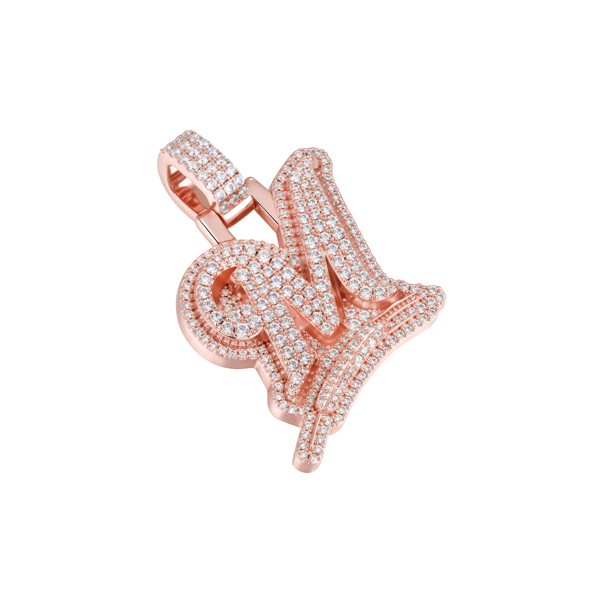 Custom Wheat Ears 3D Letter Pendant