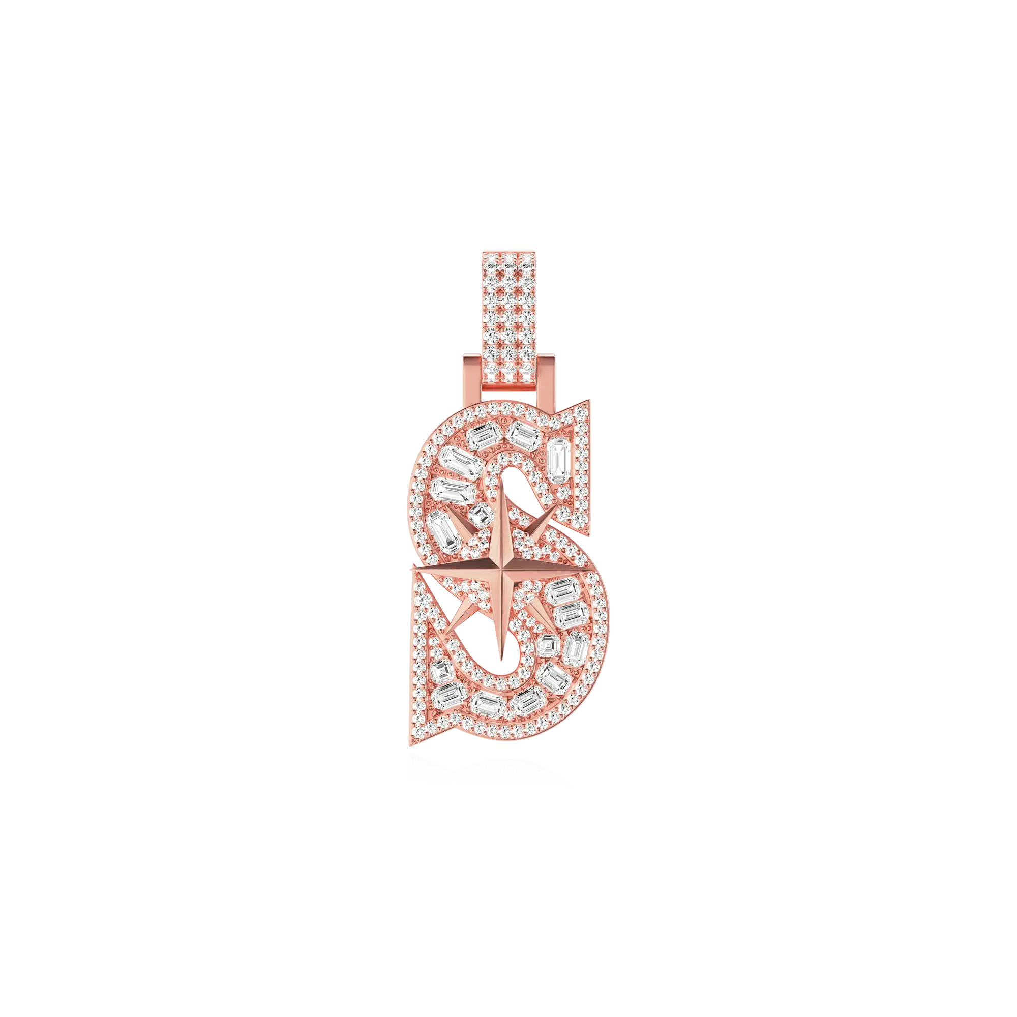 30MM Star Font Pendant