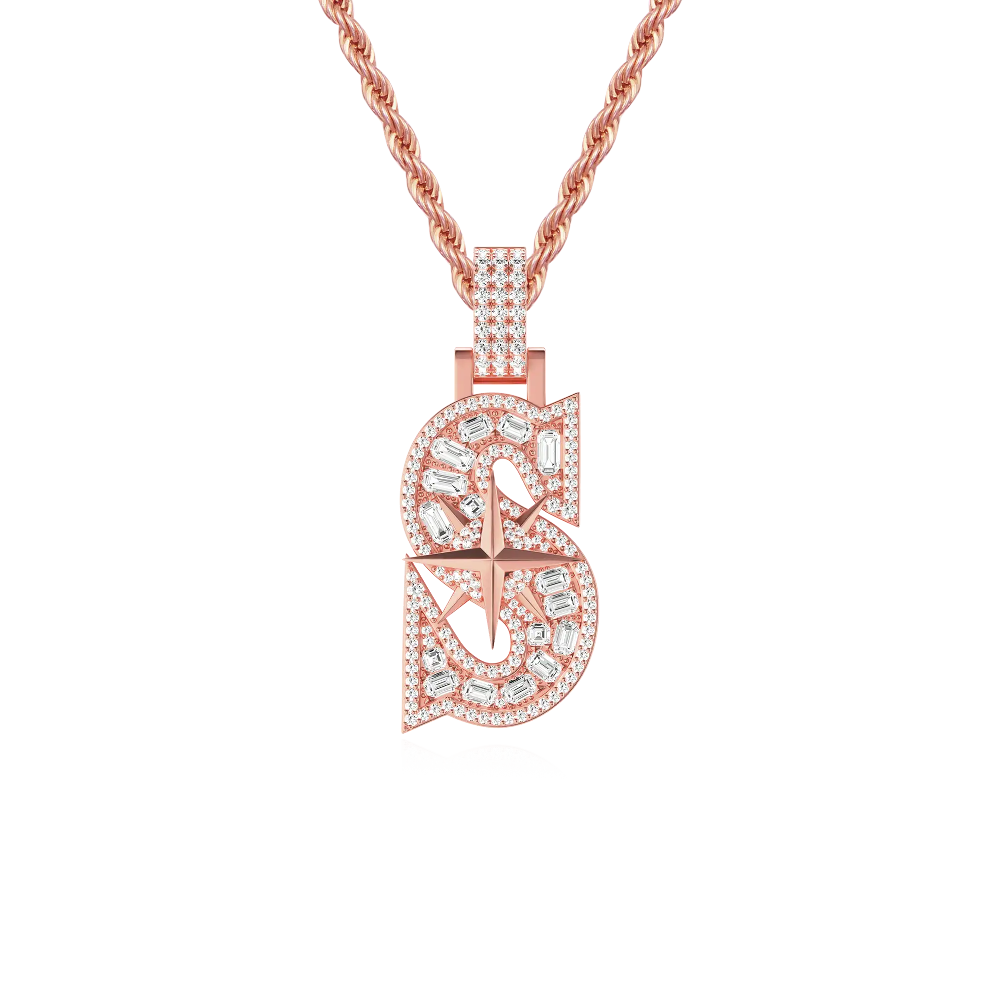 30MM Star Font Pendant