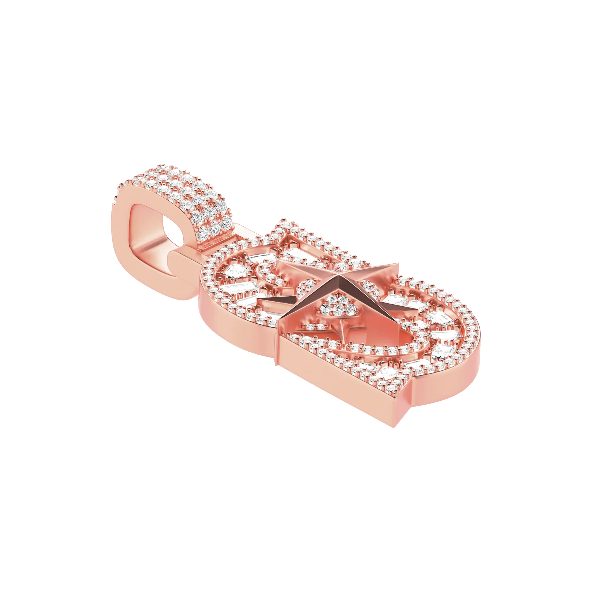 30MM Star Font Pendant