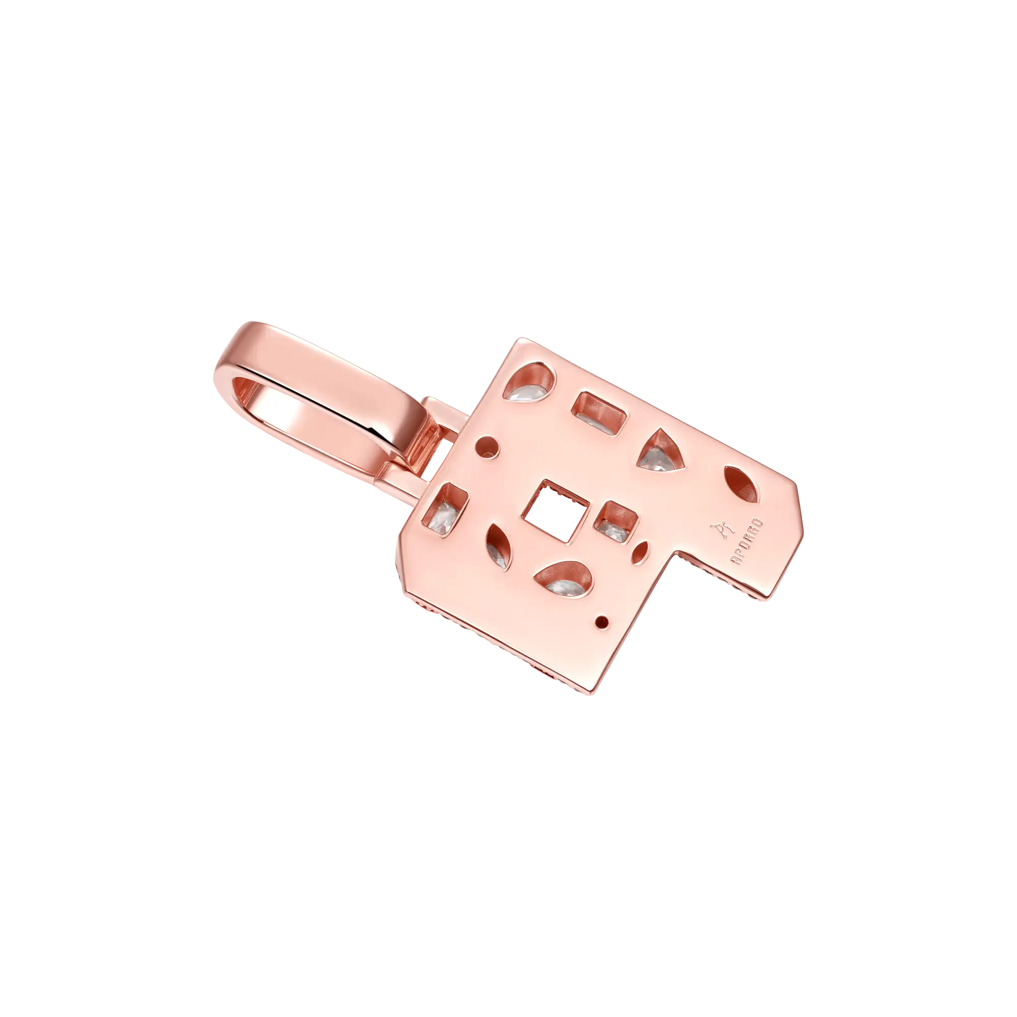 Custom Shaped Cut Three-dimensional Letter Pendant