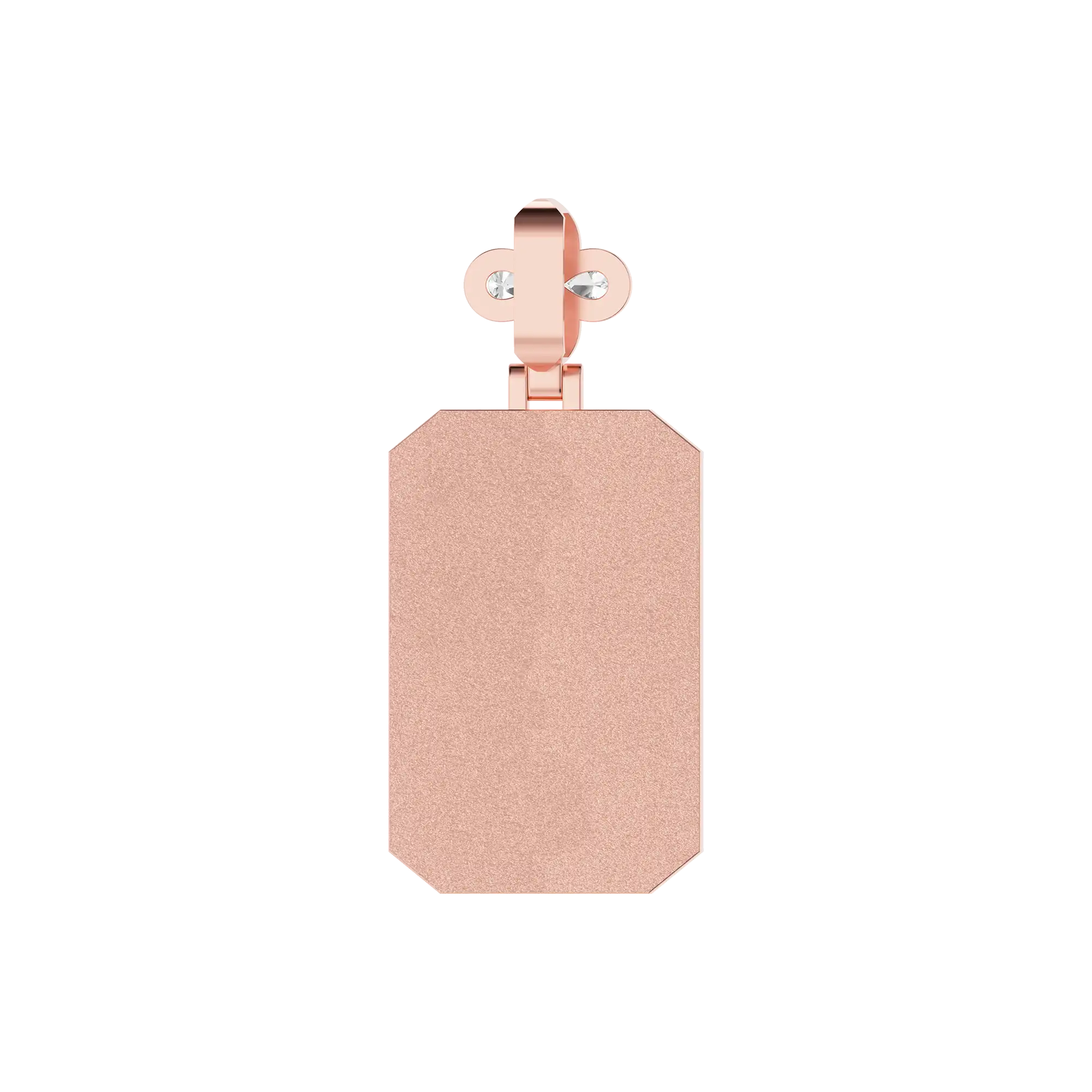 Custom Special Cut Letter Square Pendant