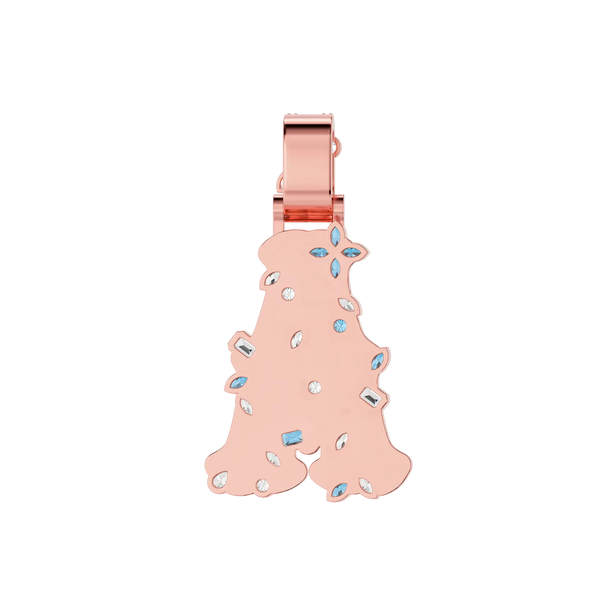 Custom Colored Bosox Font Pendant