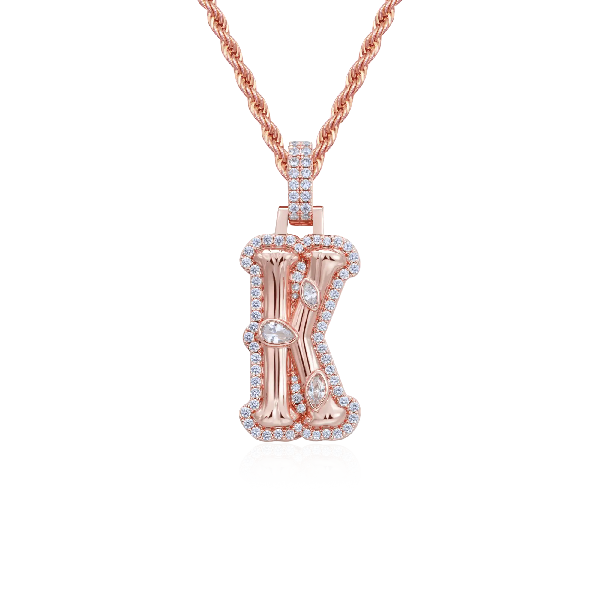 Custom Bone Font Pendant