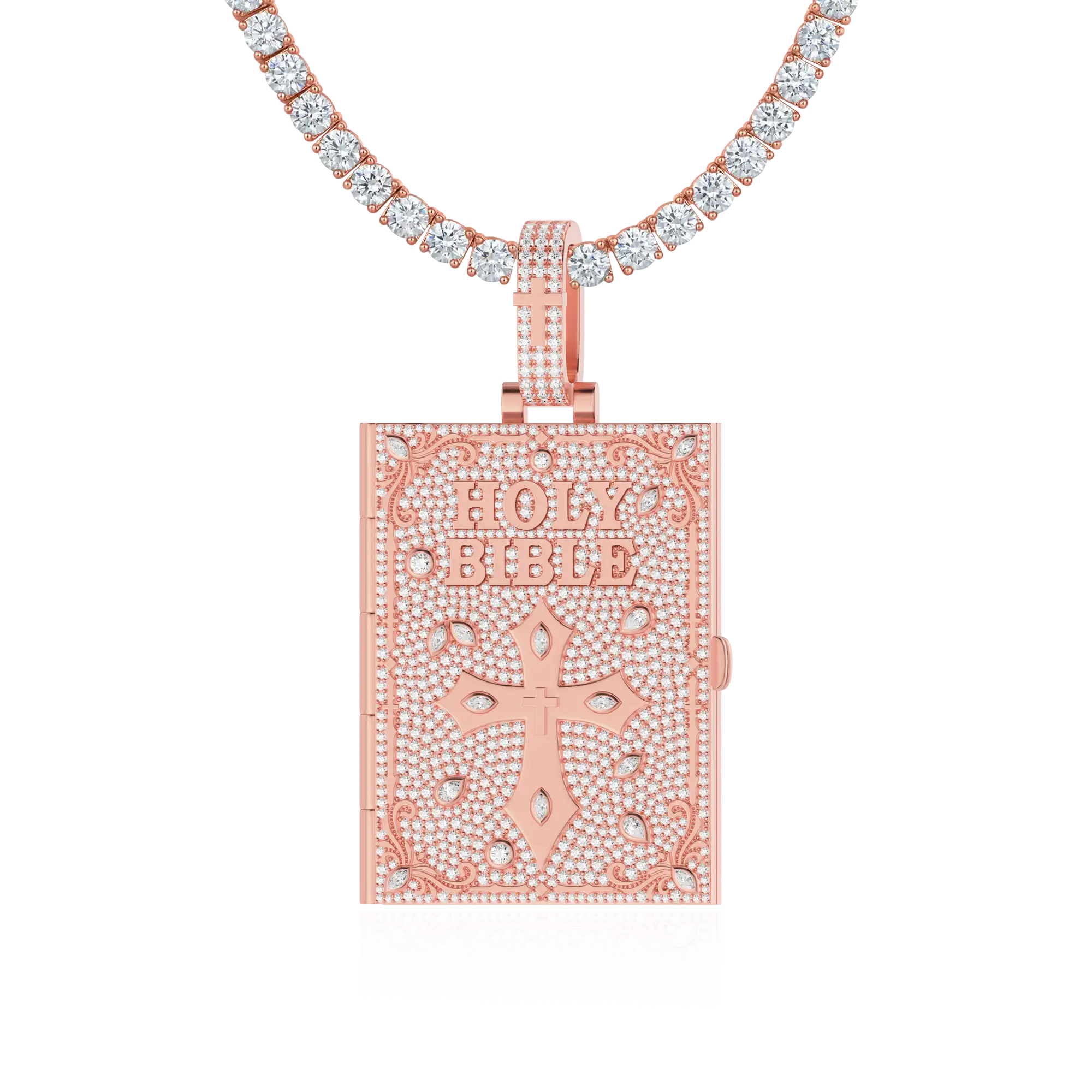 Custom Ice Bible Photo Pendant - 51mm