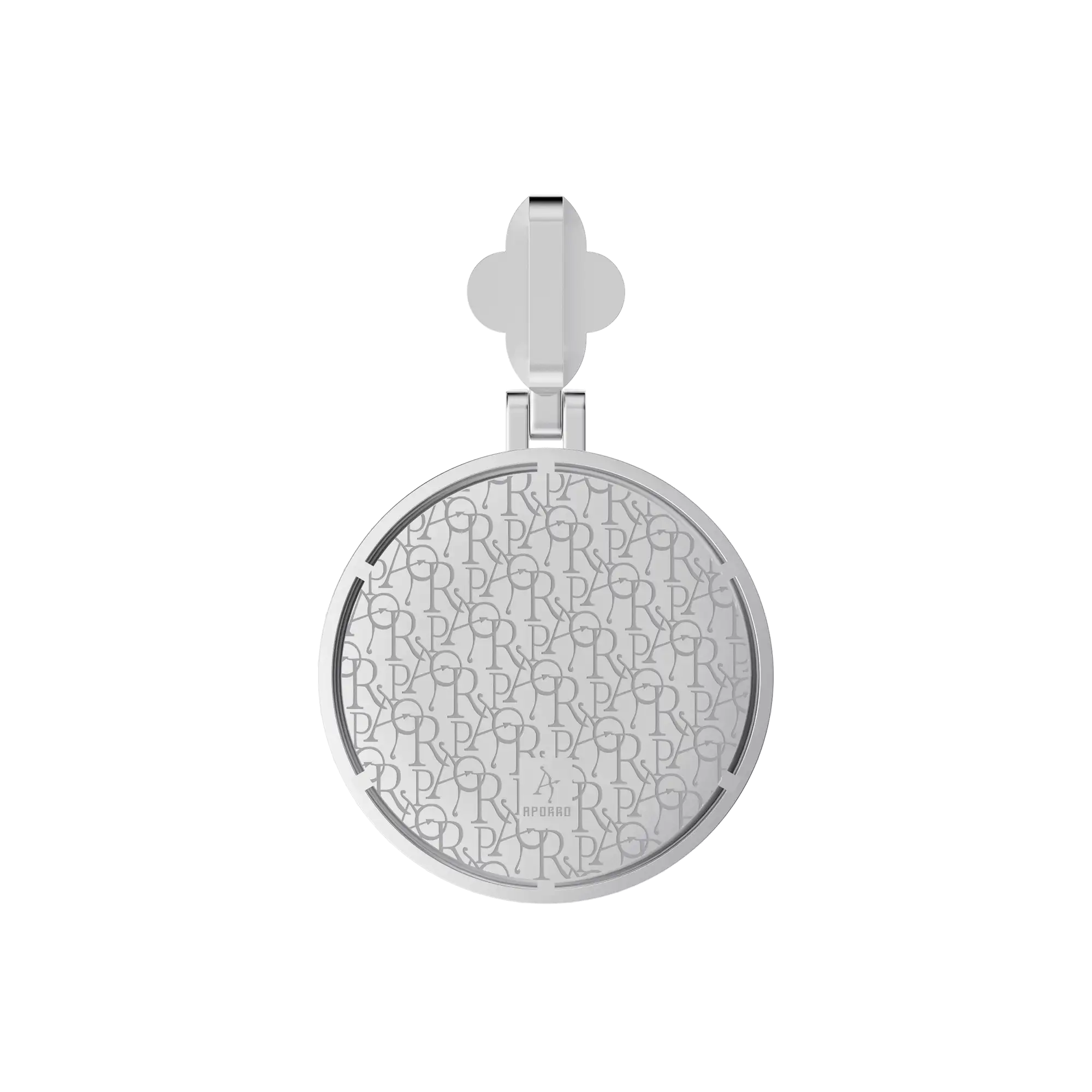 Custom Full Iced Round Bezel Set Pendant