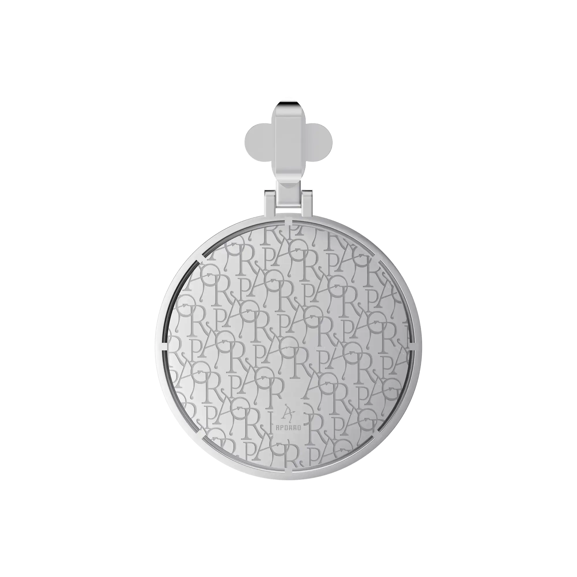 Custom Full Iced Round Bezel Set Pendant