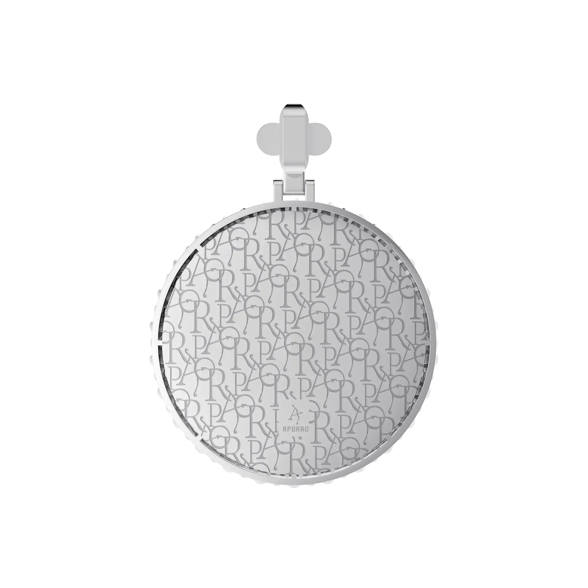 Custom Full Iced Round Bezel Set Pendant