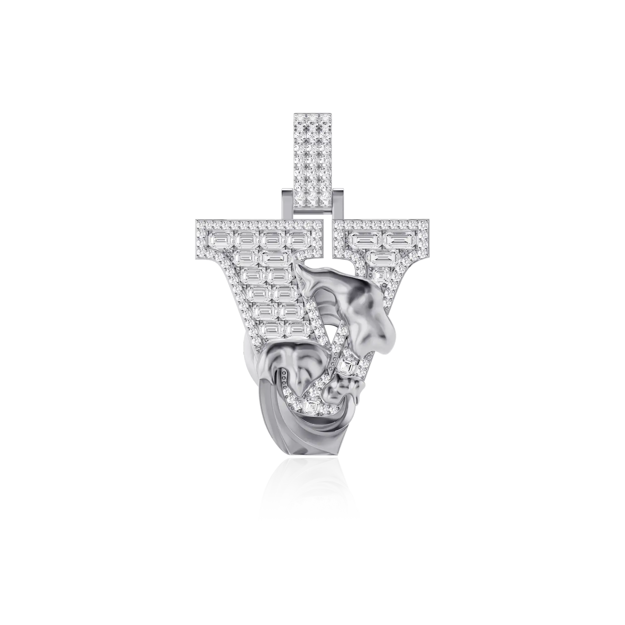 Custom Wave Font Pendant