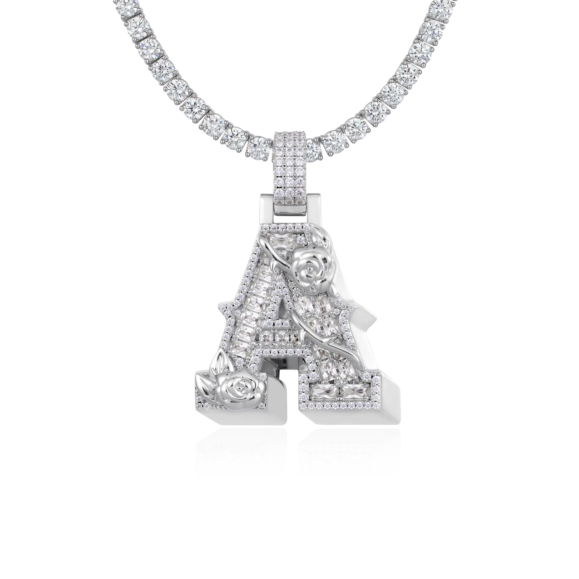 Custom Rose Font Pendant-30mm