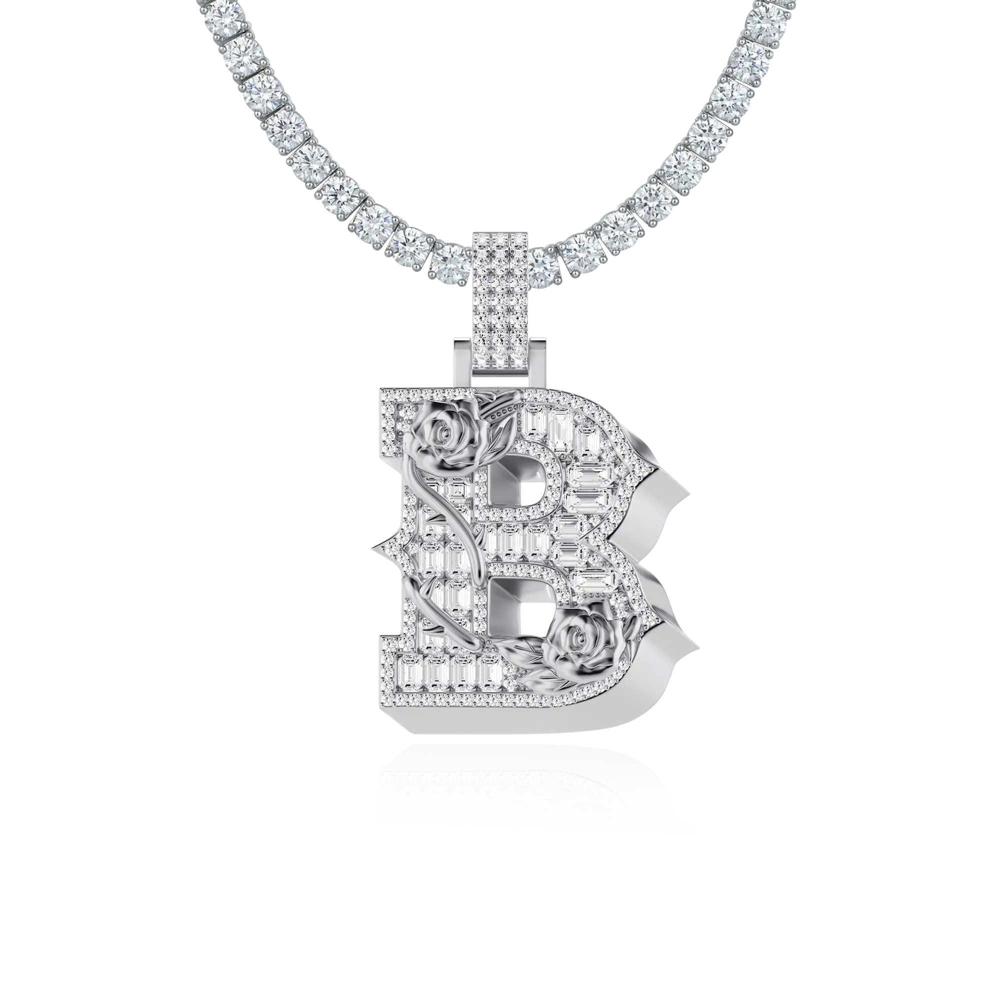 Custom Rose Font Pendant-30mm