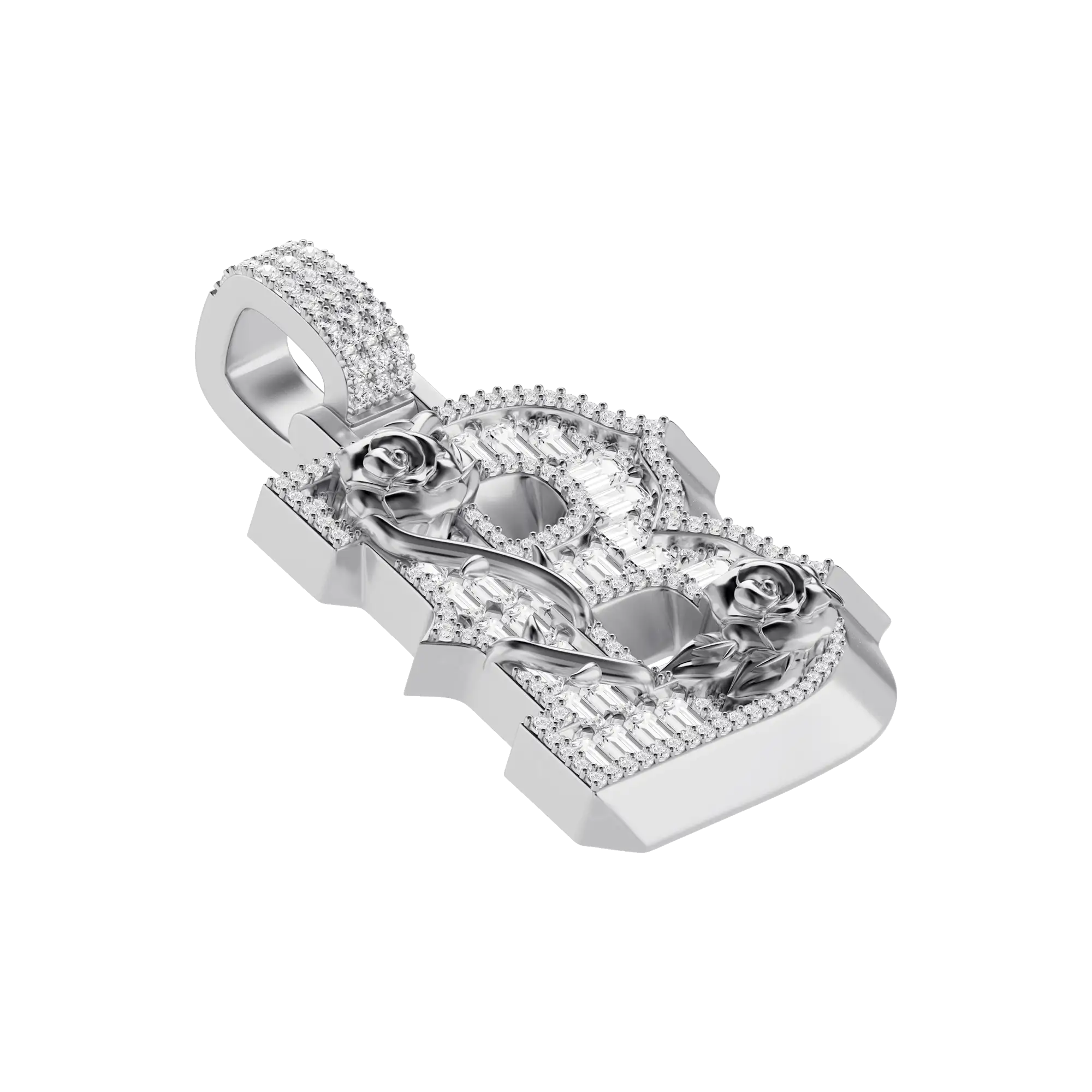 Custom Rose Font Pendant-30mm