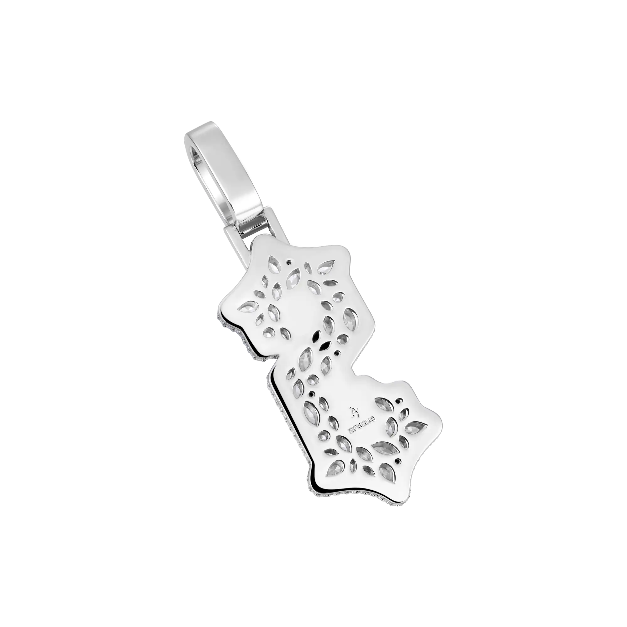 Custom Shaped Diamond Gothic Font Pendant - 51mm