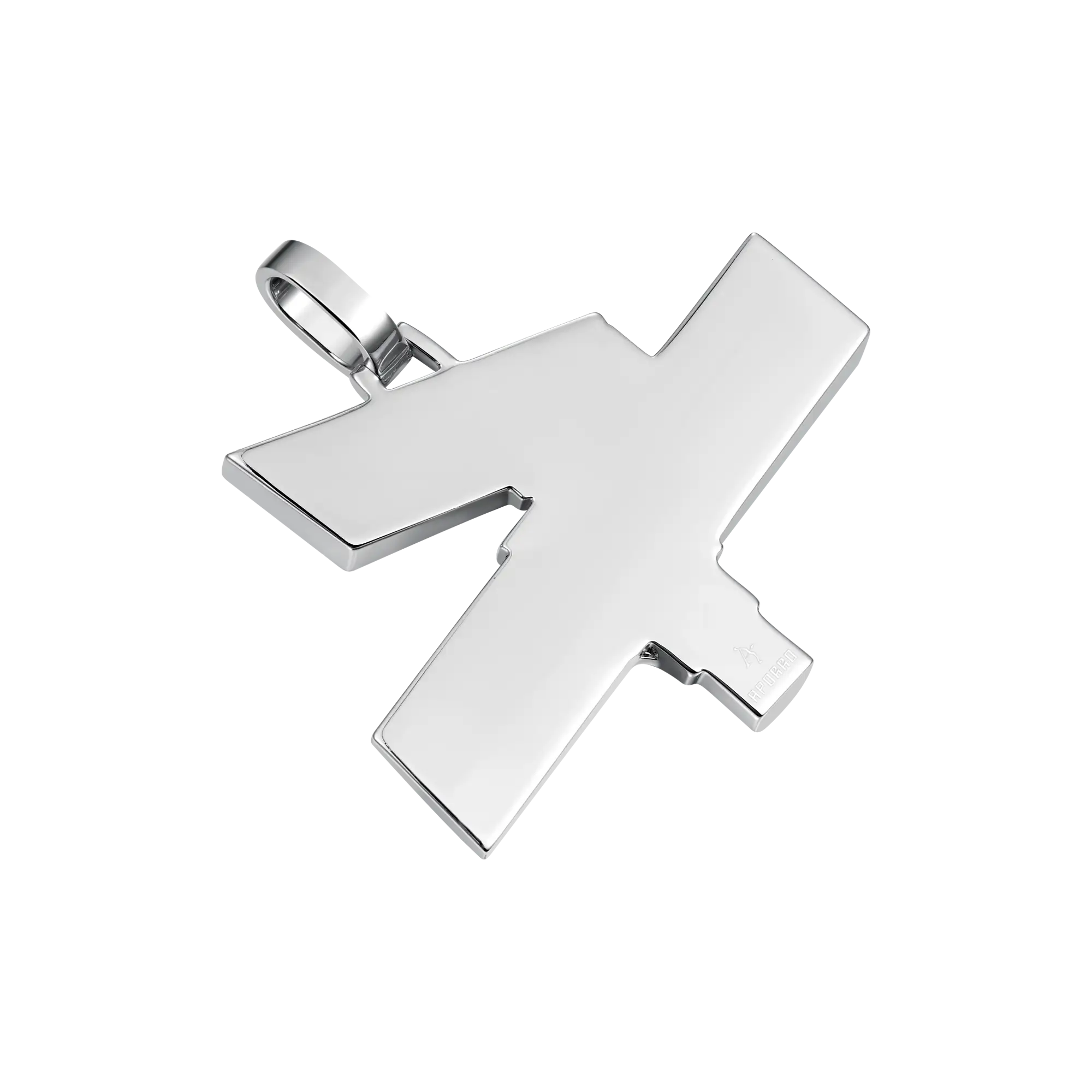 Custom White Iced Street Sign Pendant